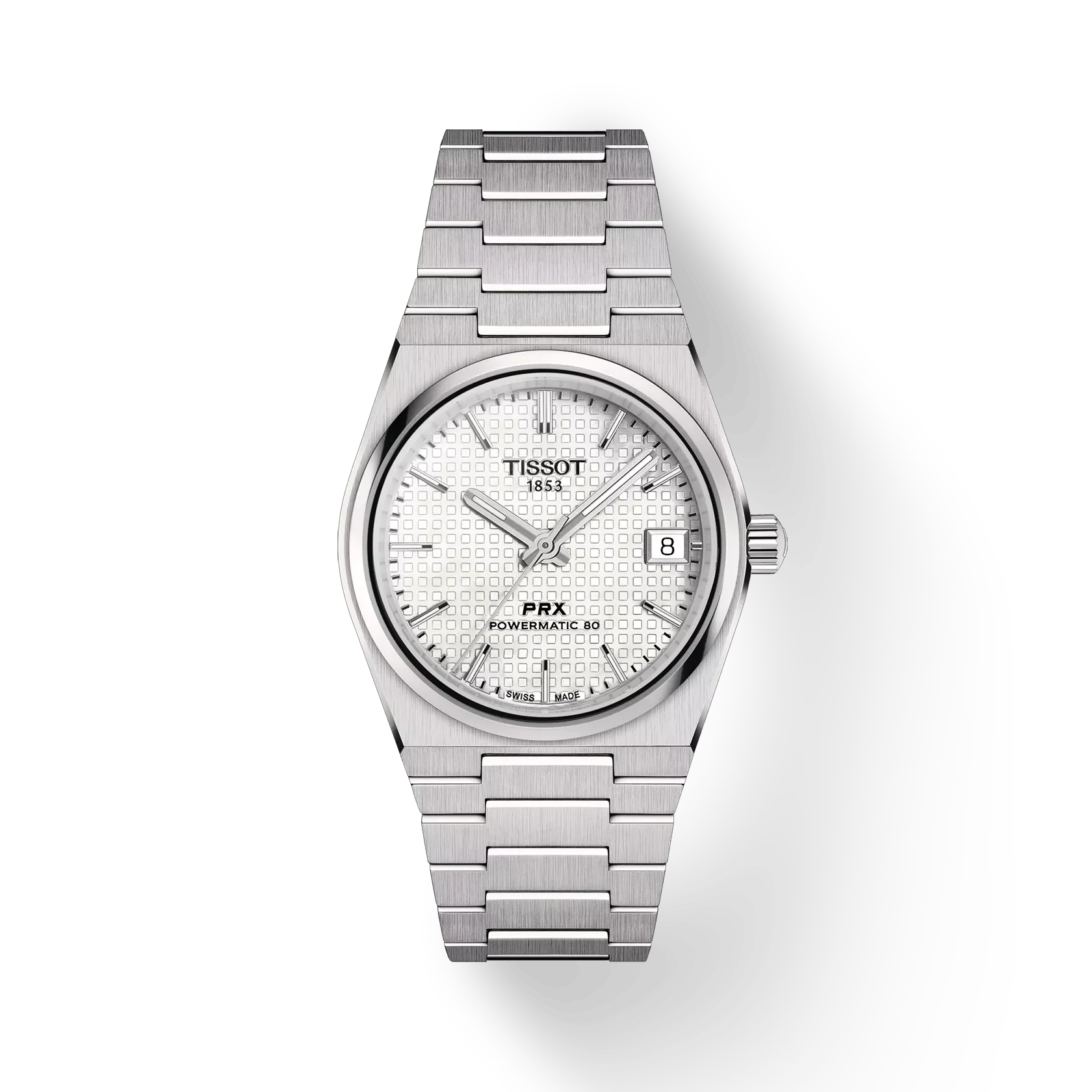 Tissot PRX Powermatic 80, White Mother-of-Pearl Dial, 35mm (T1372071111100)