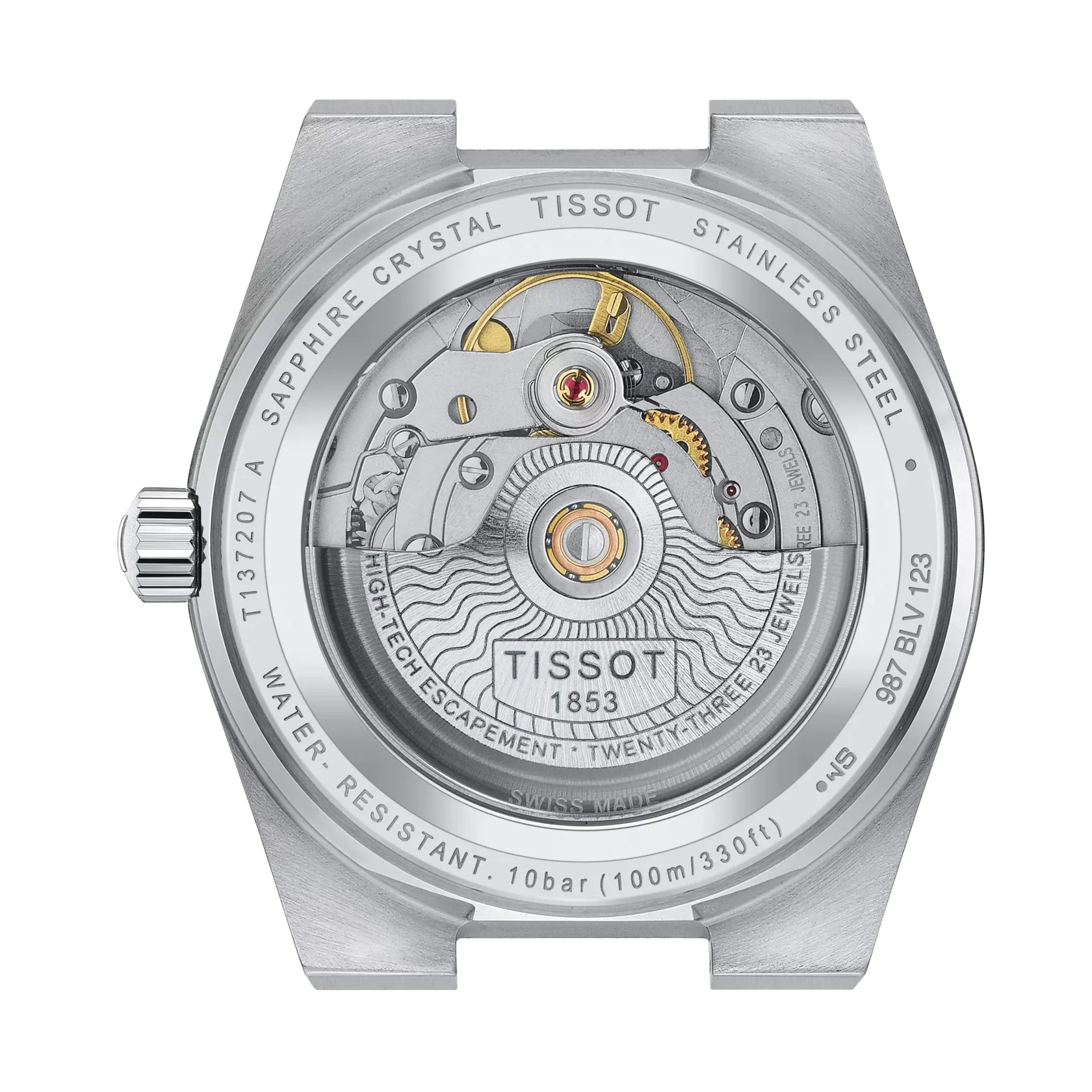 Tissot PRX Powermatic 80, White Mother-of-Pearl Dial, 35mm (T1372071111100) - Image 3