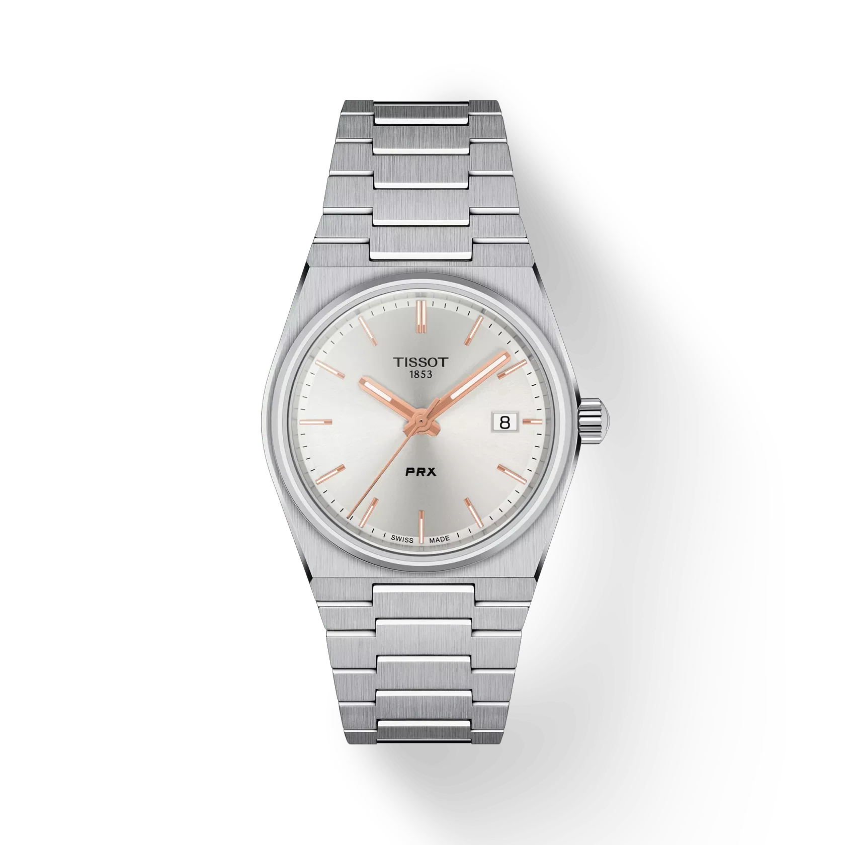 Tissot PRX Wristwatch, Silver Dial, 35mm (T1372101103100)
