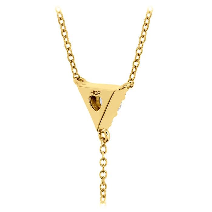 Hearts On Fire 18k Yellow Gold Triplicity Triangle Lariat Necklace - Image 3