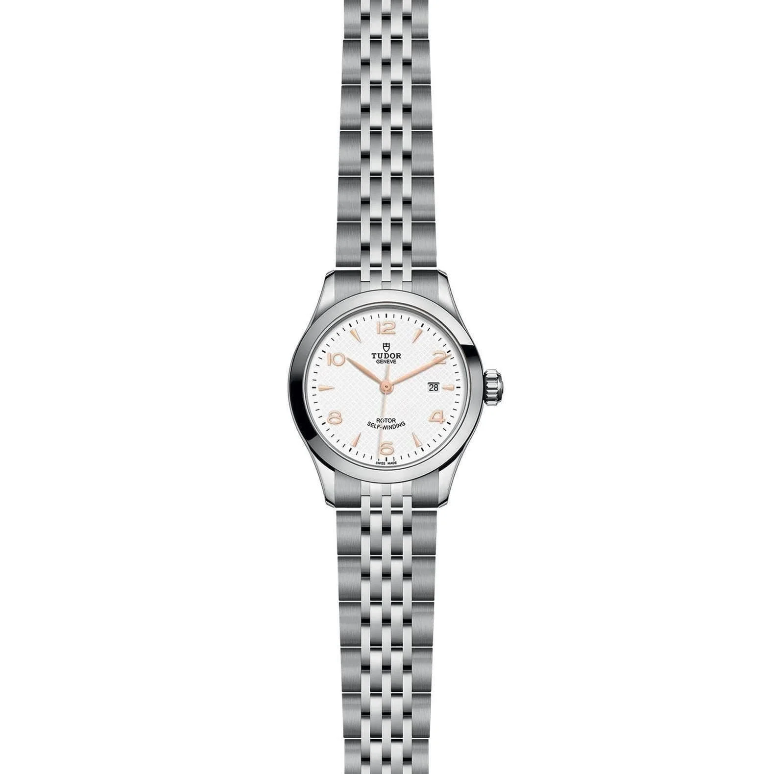 TUDOR 1926 28mm Case, White Dial, Steel Bracelet (M91350-0011) - Image 3