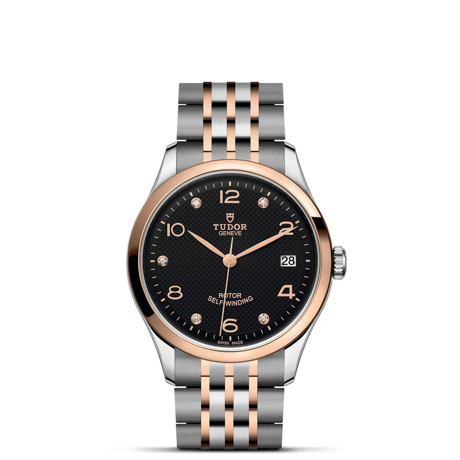 TUDOR 1926 36mm Black Diamond Dial, Two Tone Bracelet (M91451-0004)