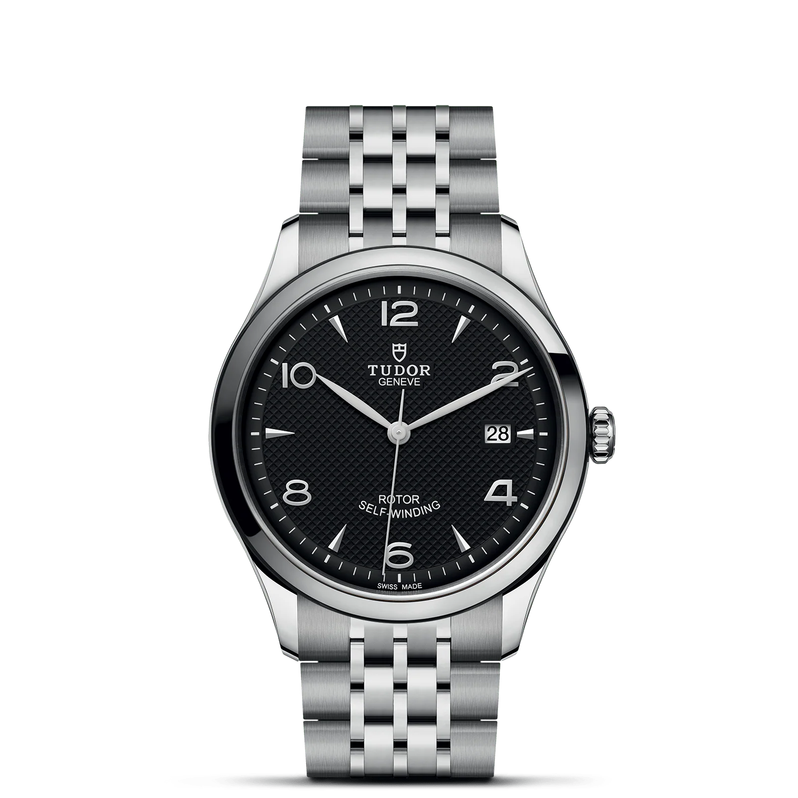 TUDOR 1926 39mm Case, Black Dial, Steel Bracelet (M91550-0002)
