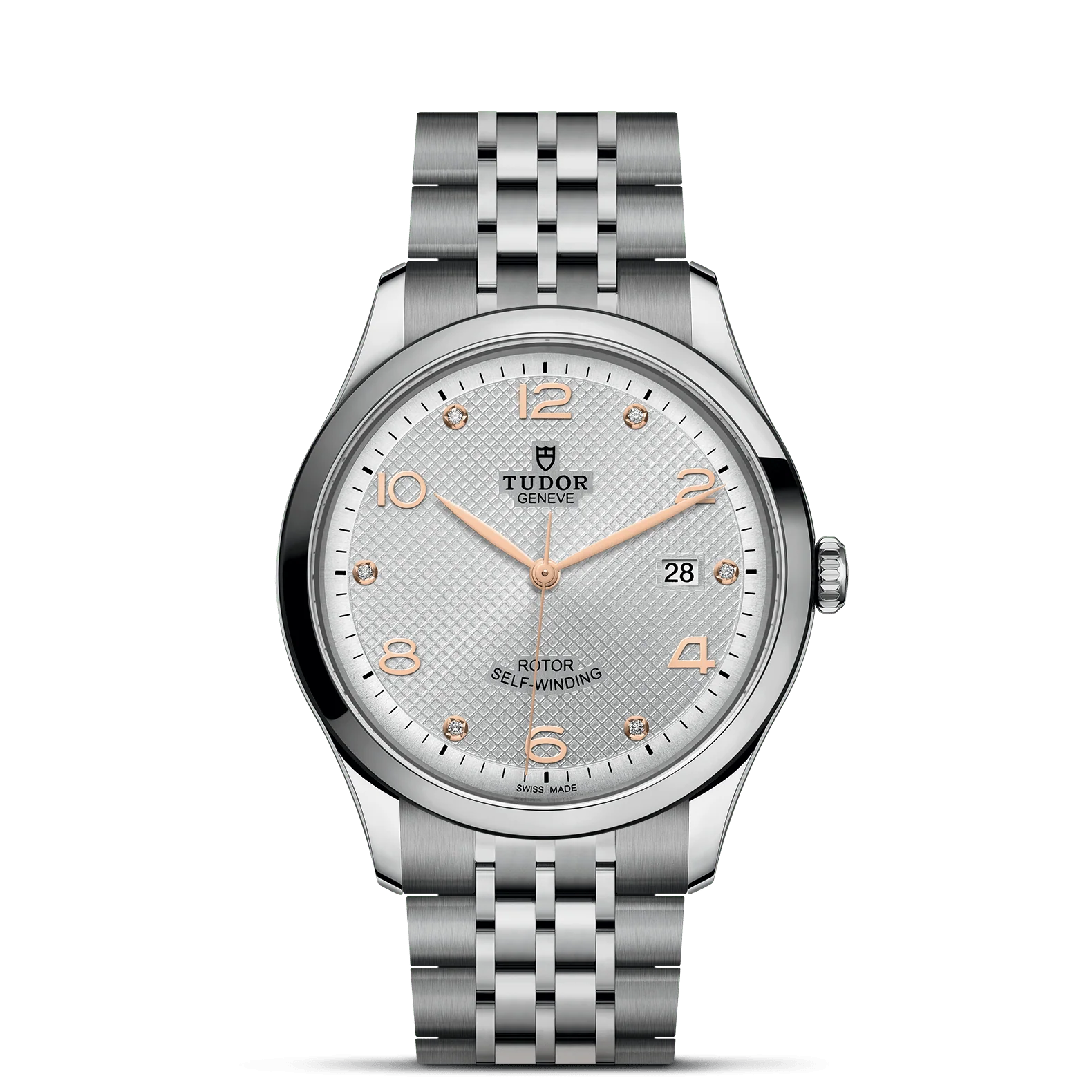 TUDOR 1926 41mm Silver Diamond Dial, Stainless Steel Bracelet (M91650-0003)