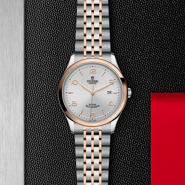 TUDOR 1926 41mm Silver Embossed Dial, Two Tone Bracelet (M91651-0001) - Image 2