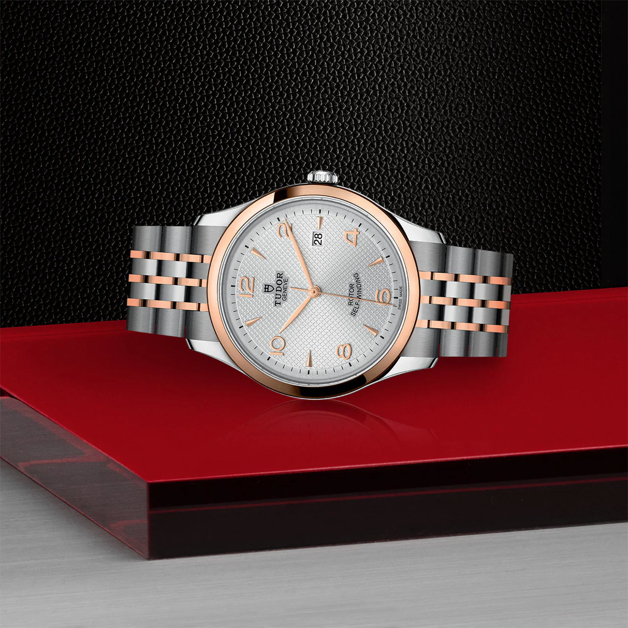 TUDOR 1926 41mm Silver Embossed Dial, Two Tone Bracelet (M91651-0001) - Image 3