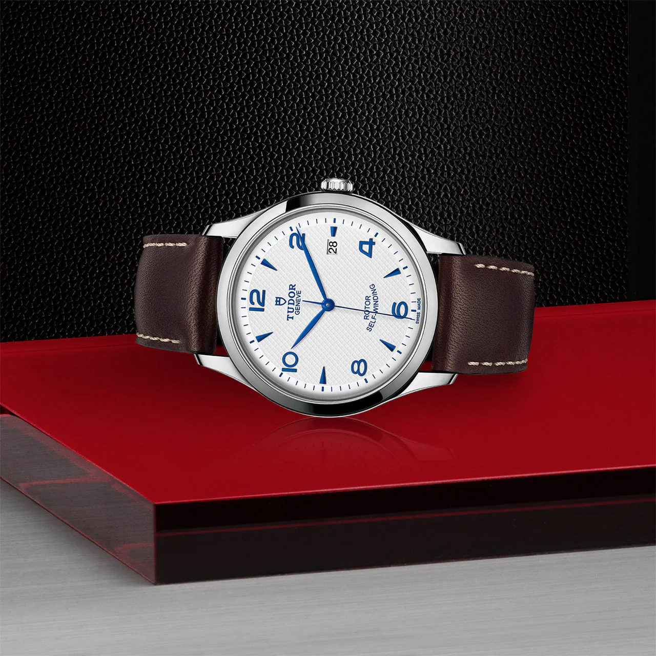 TUDOR 1926 41mm White Dial, Leather Strap (M91650-0010) - Image 3