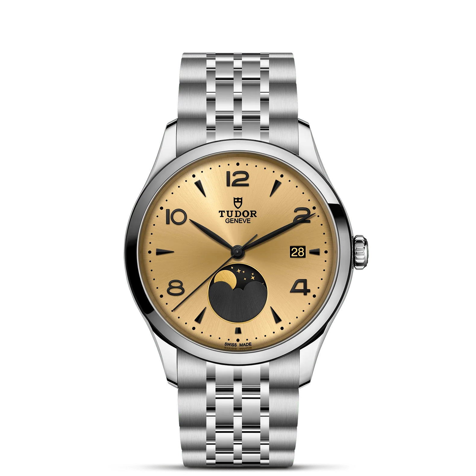 TUDOR 1926 Luna 39mm Champagne Dial, Stainless Steel Bracelet (M91560-0001)