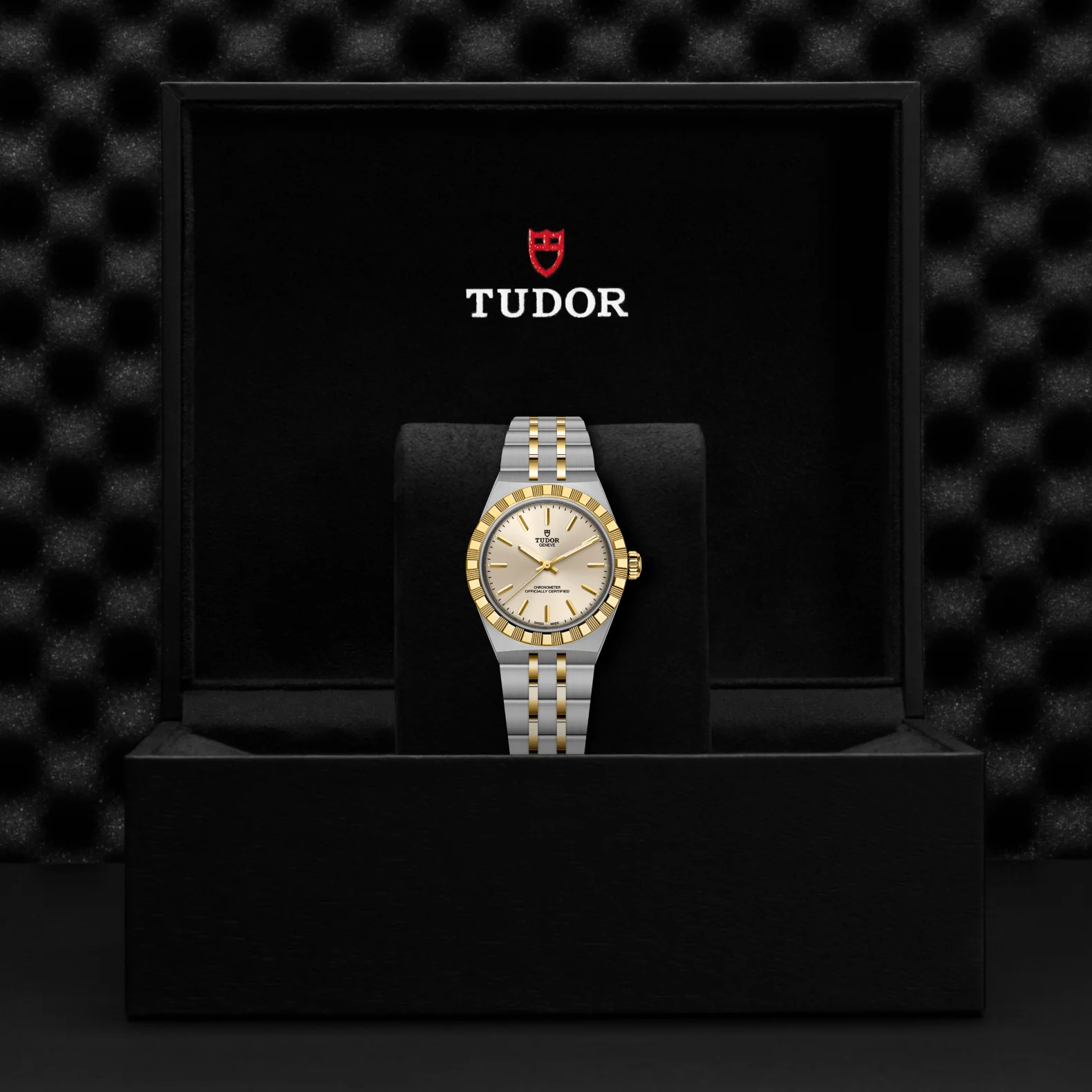 TUDOR 30mm TUDOR Royal Gold Dial, Gold and Steel Bracelet (M2830A1A3-0003) - Image 4