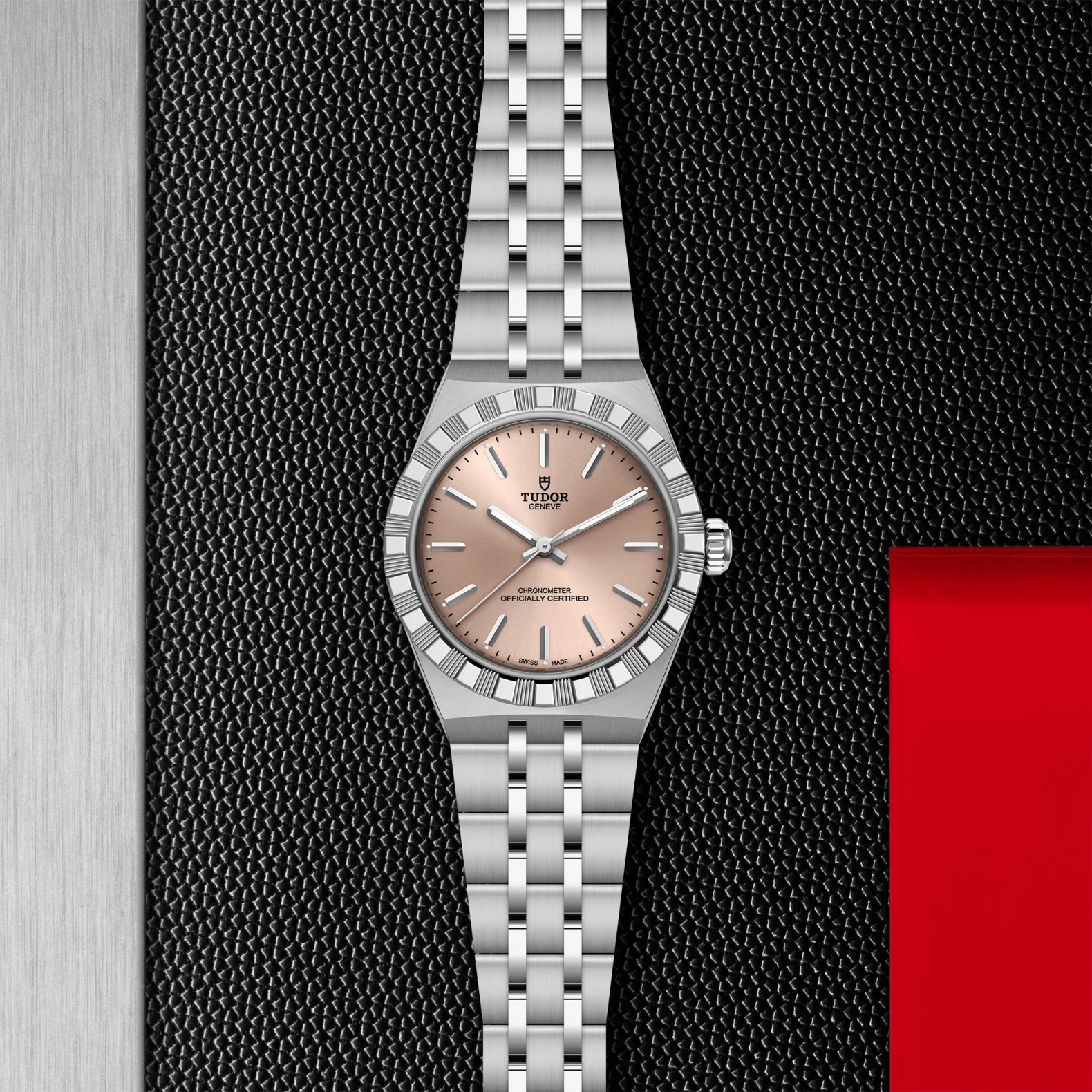 TUDOR 30mm TUDOR Royal Salmon Dial, Stainless Steel Bracelet (M2830A1A0-0003) - Image 2