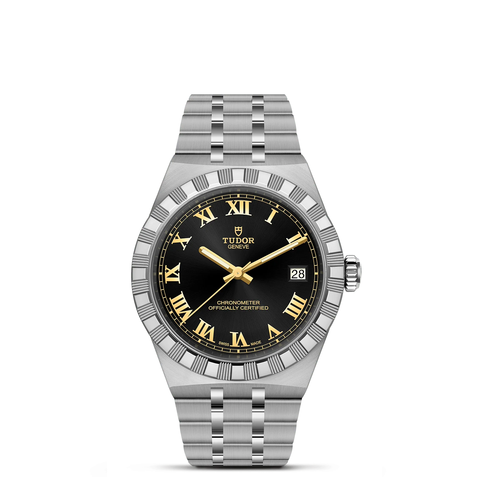 TUDOR 36mm TUDOR Royal Black Dial, Stainless Steel Bracelet (M2836C1A0-0101)