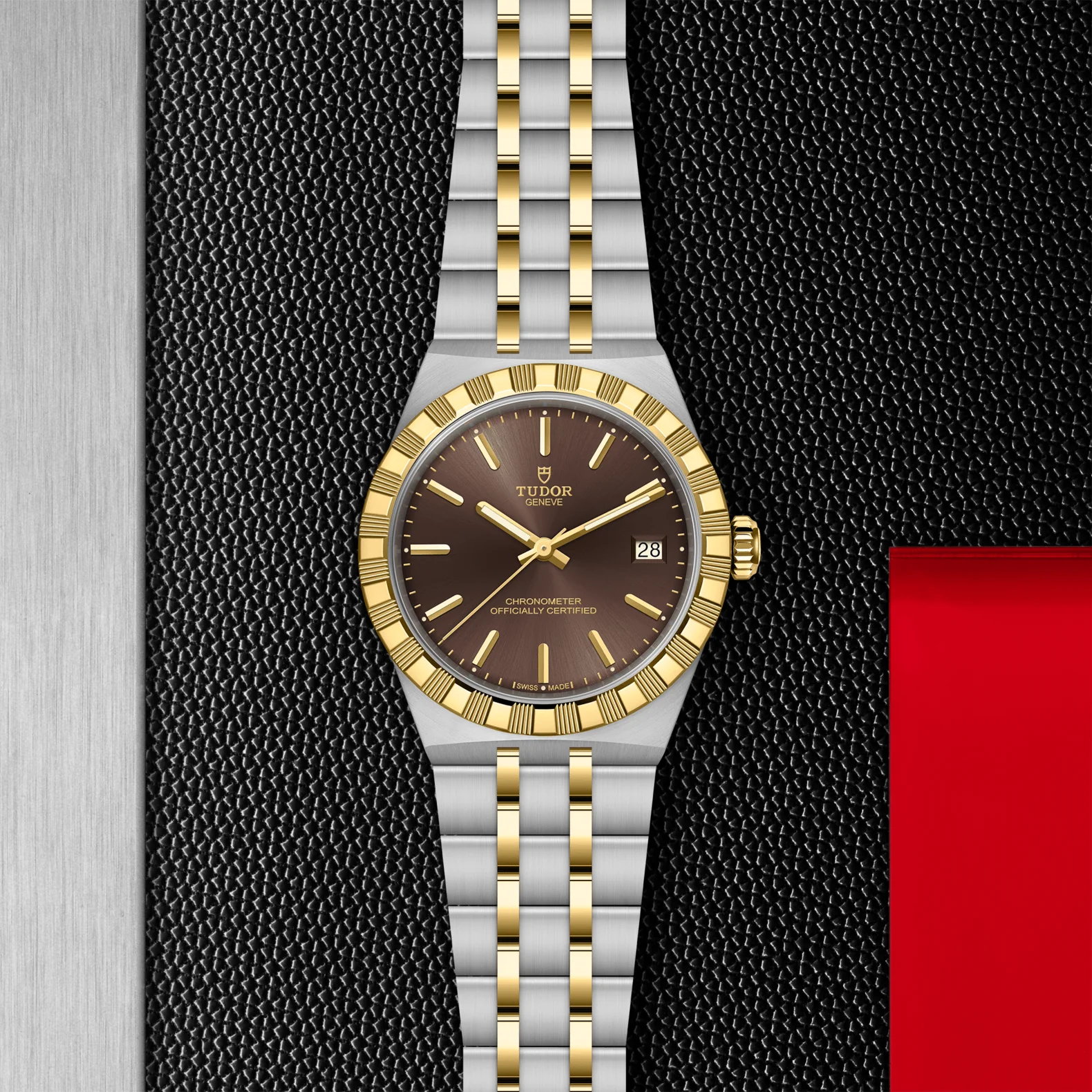 TUDOR 36mm TUDOR Royal Brown Dial, Gold and Stainless Steel Bracelet (M2836C1A3-0001) - Image 2