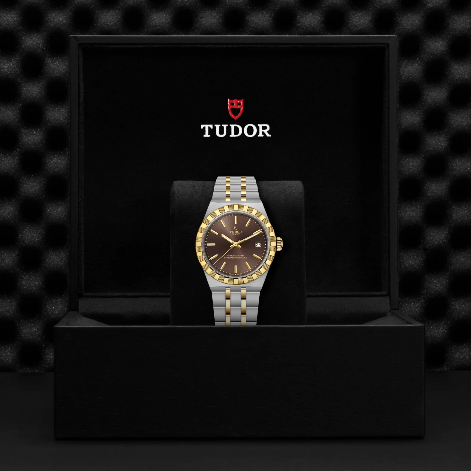TUDOR 36mm TUDOR Royal Brown Dial, Gold and Stainless Steel Bracelet (M2836C1A3-0001) - Image 4