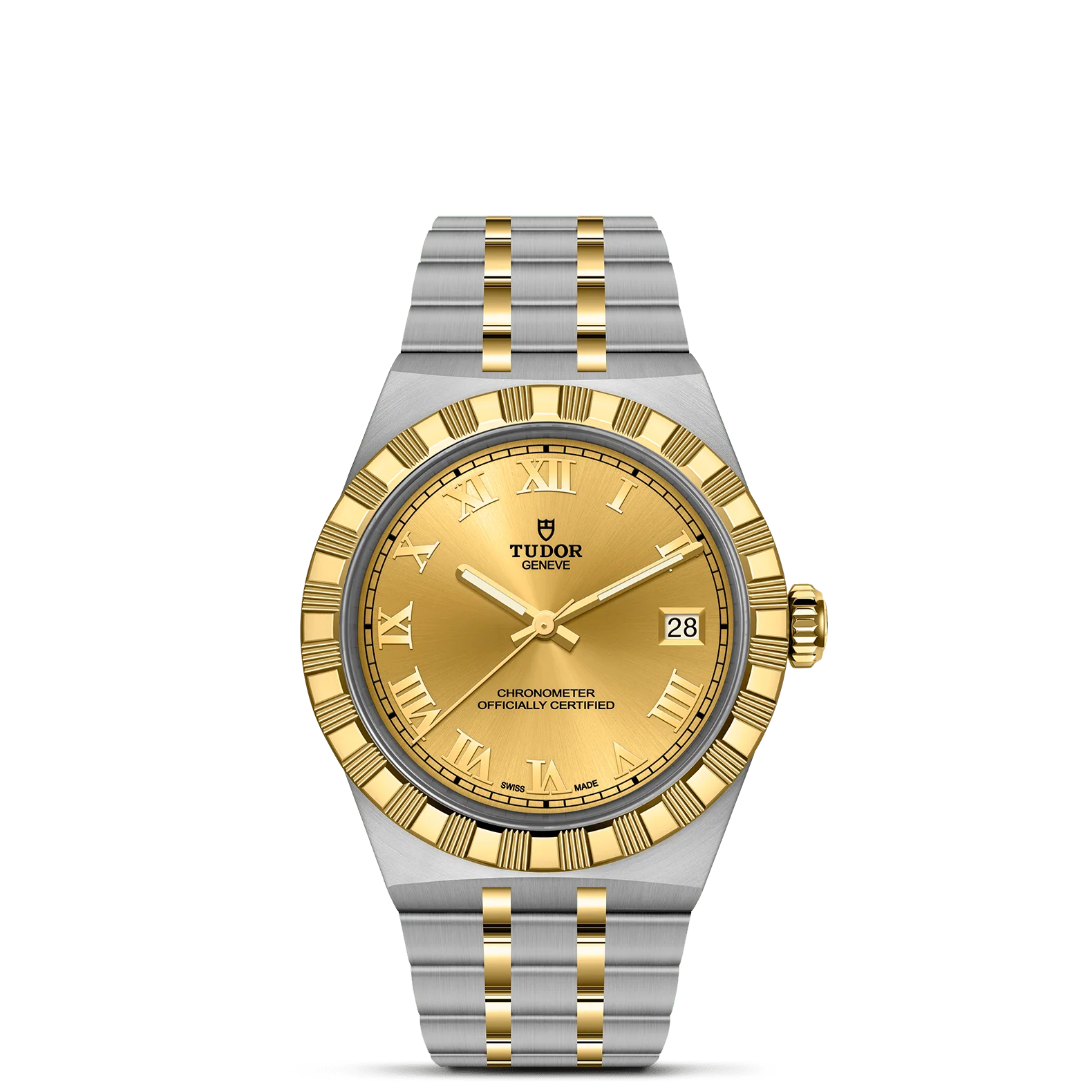 TUDOR 36mm TUDOR Royal Gold Dial, Gold and Steel Bracelet (M2836C1A3-0002)