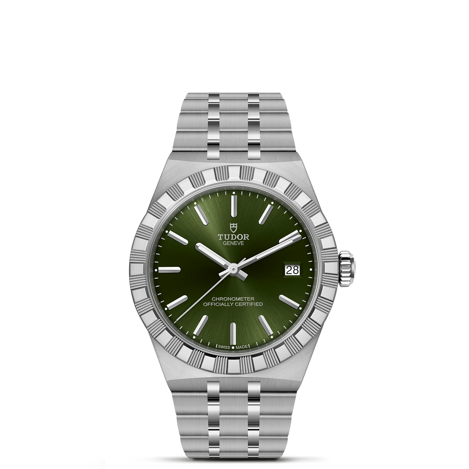 TUDOR 36mm TUDOR Royal Green Dial, Stainless Steel Bracelet (M2836C1A0-0103)