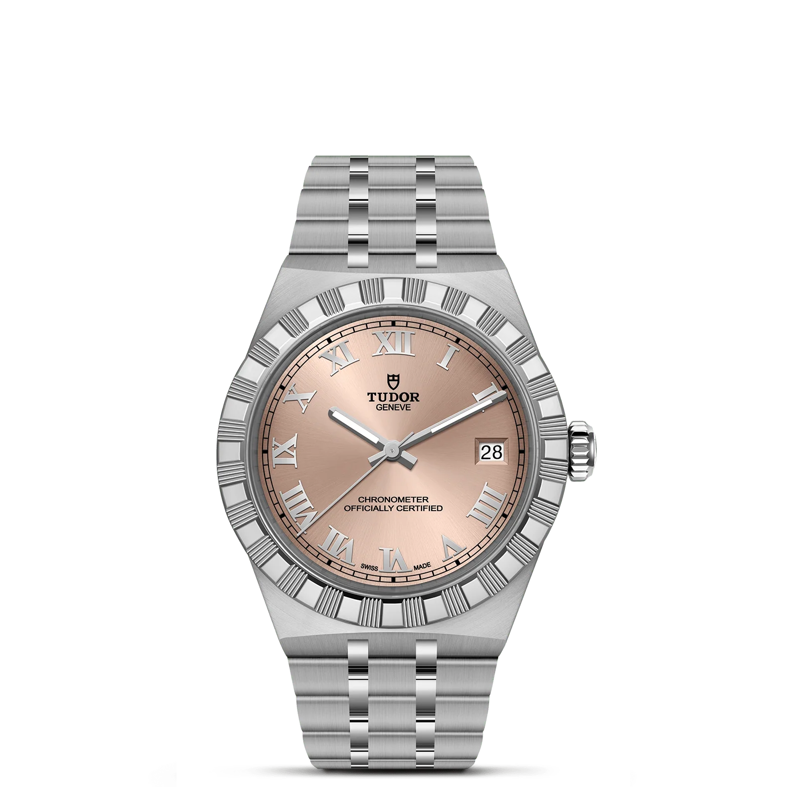 TUDOR 36mm TUDOR Royal Salmon Dial, Stainless Steel Bracelet (M2836C1A0-0105)
