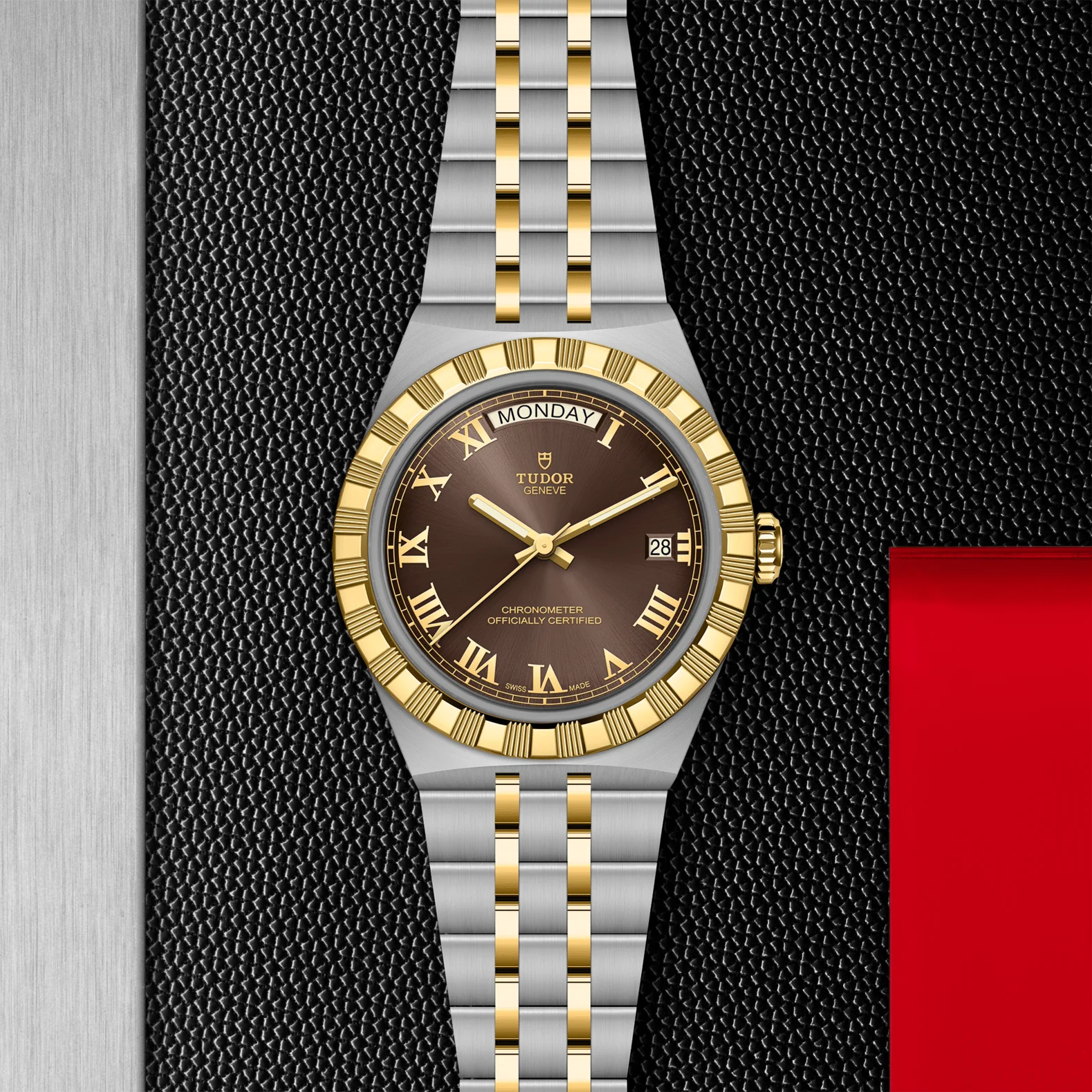 TUDOR 40mm TUDOR Royal Brown Dial, Gold and Steel Bracelet (M2840D1A3-0001) - Image 2