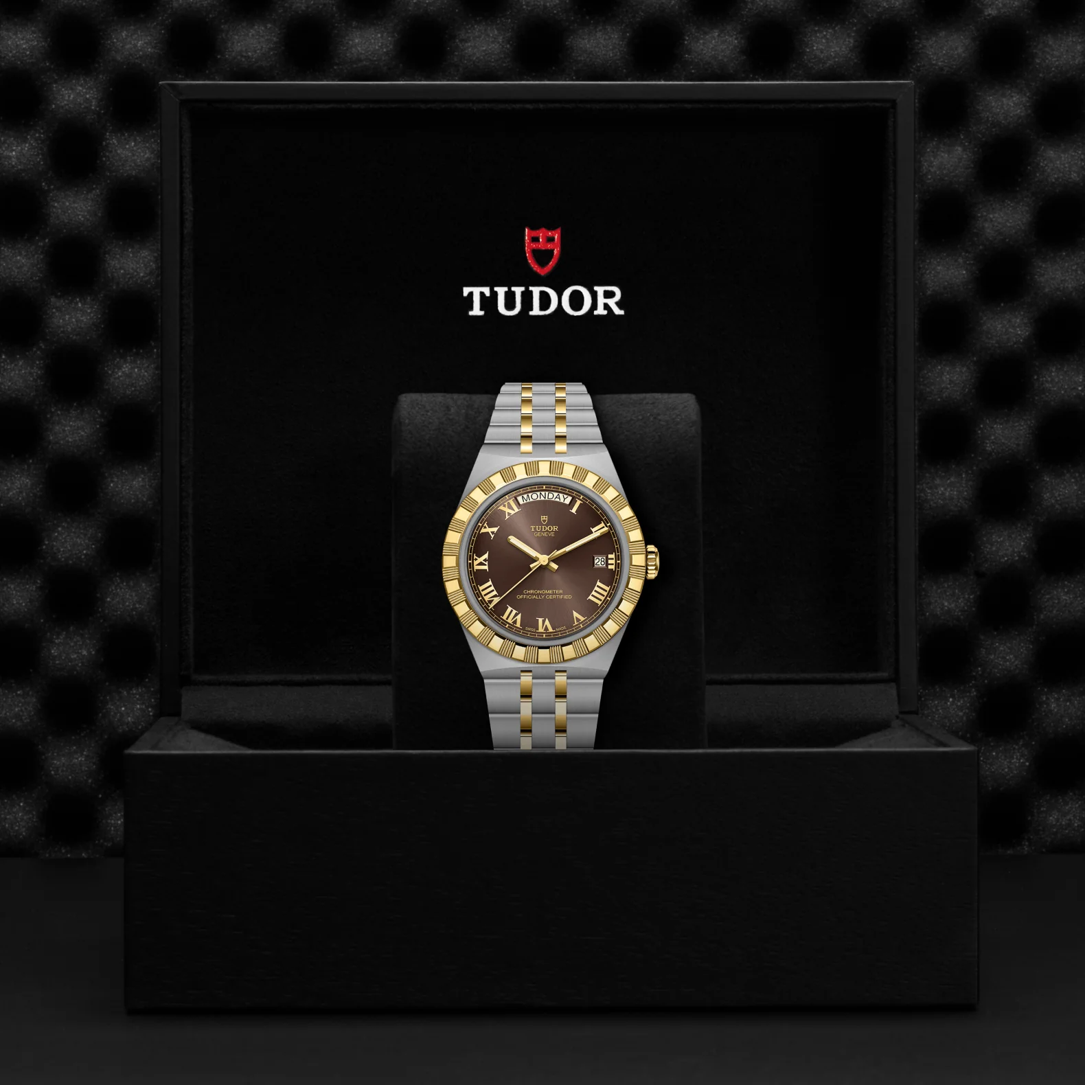 TUDOR 40mm TUDOR Royal Brown Dial, Gold and Steel Bracelet (M2840D1A3-0001) - Image 4