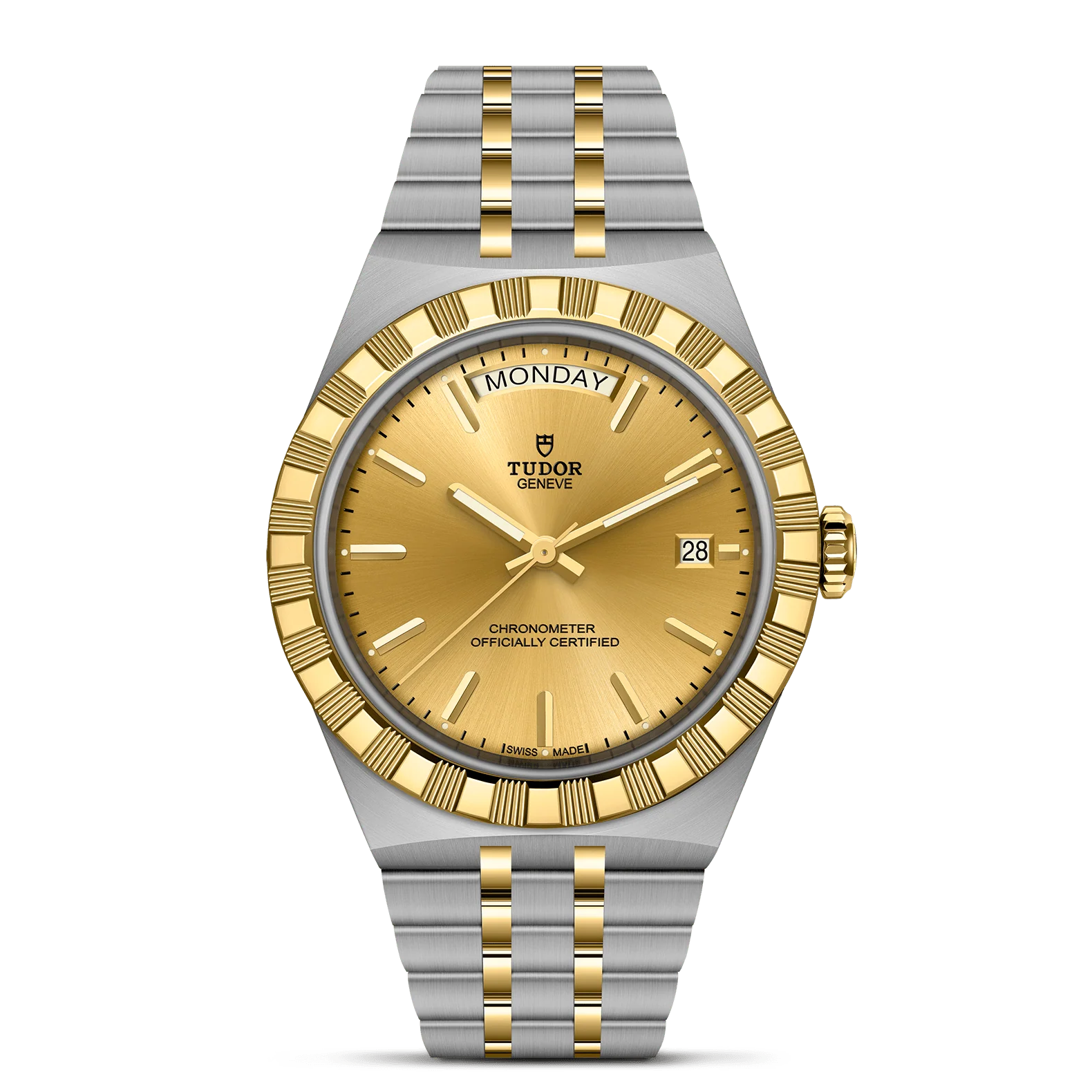 TUDOR 40mm TUDOR Royal Gold Dial, Steel and Yellow Gold Bracelet (M2840D1A3-0002)