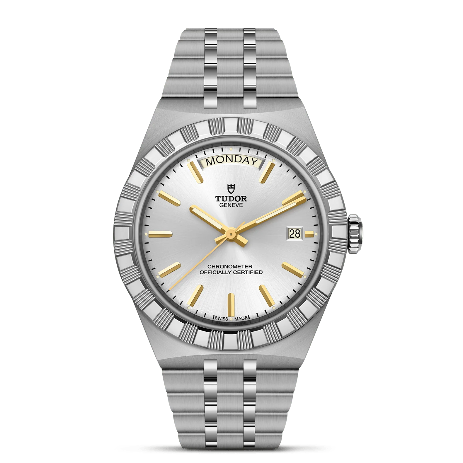 TUDOR 40mm TUDOR Royal Silver Dial, Stainless Steel Bracelet (M2840D1A0-0004)