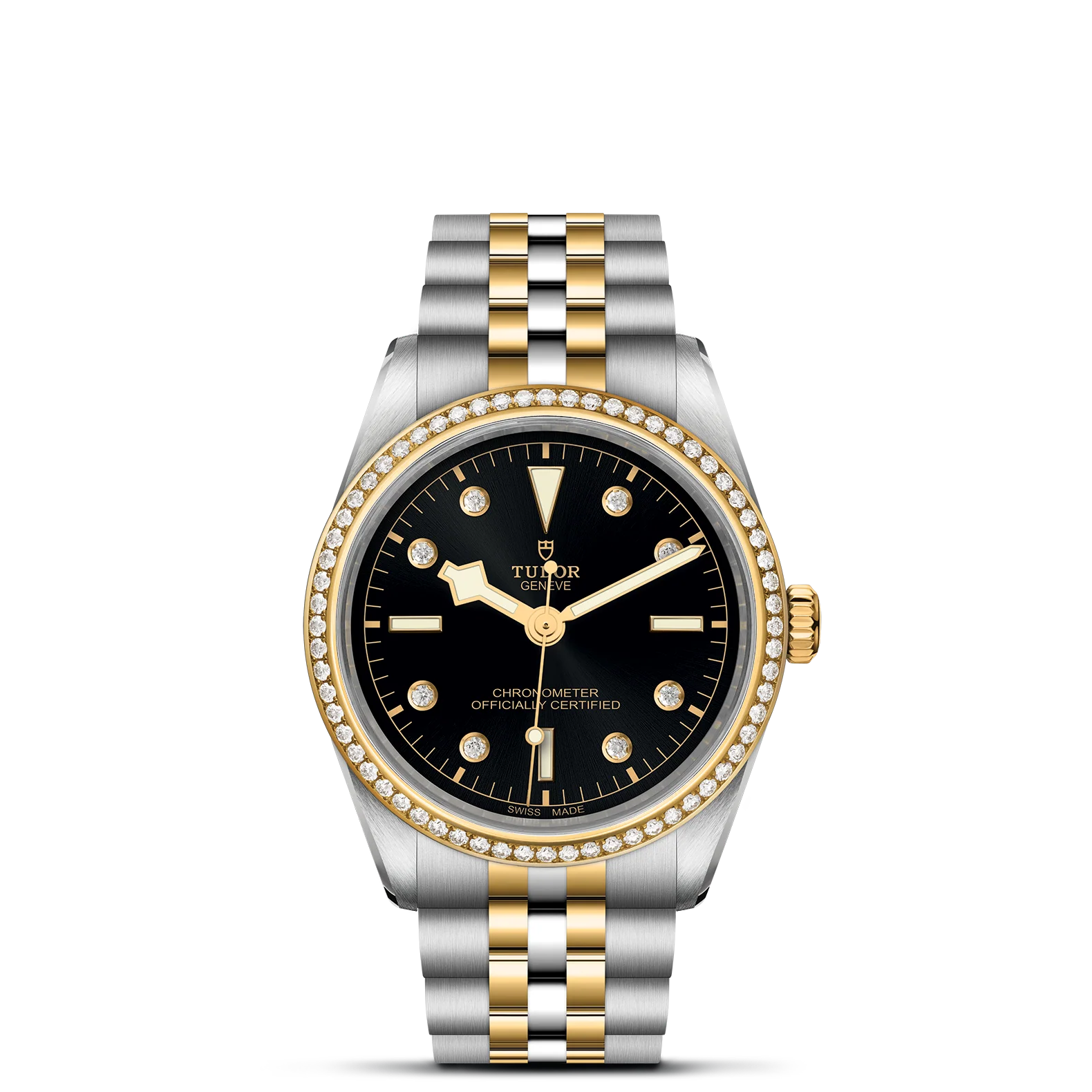TUDOR Black Bay S&G 36mm Case, Black Dial, Steel and Yellow Gold Strap (M79653-0005)