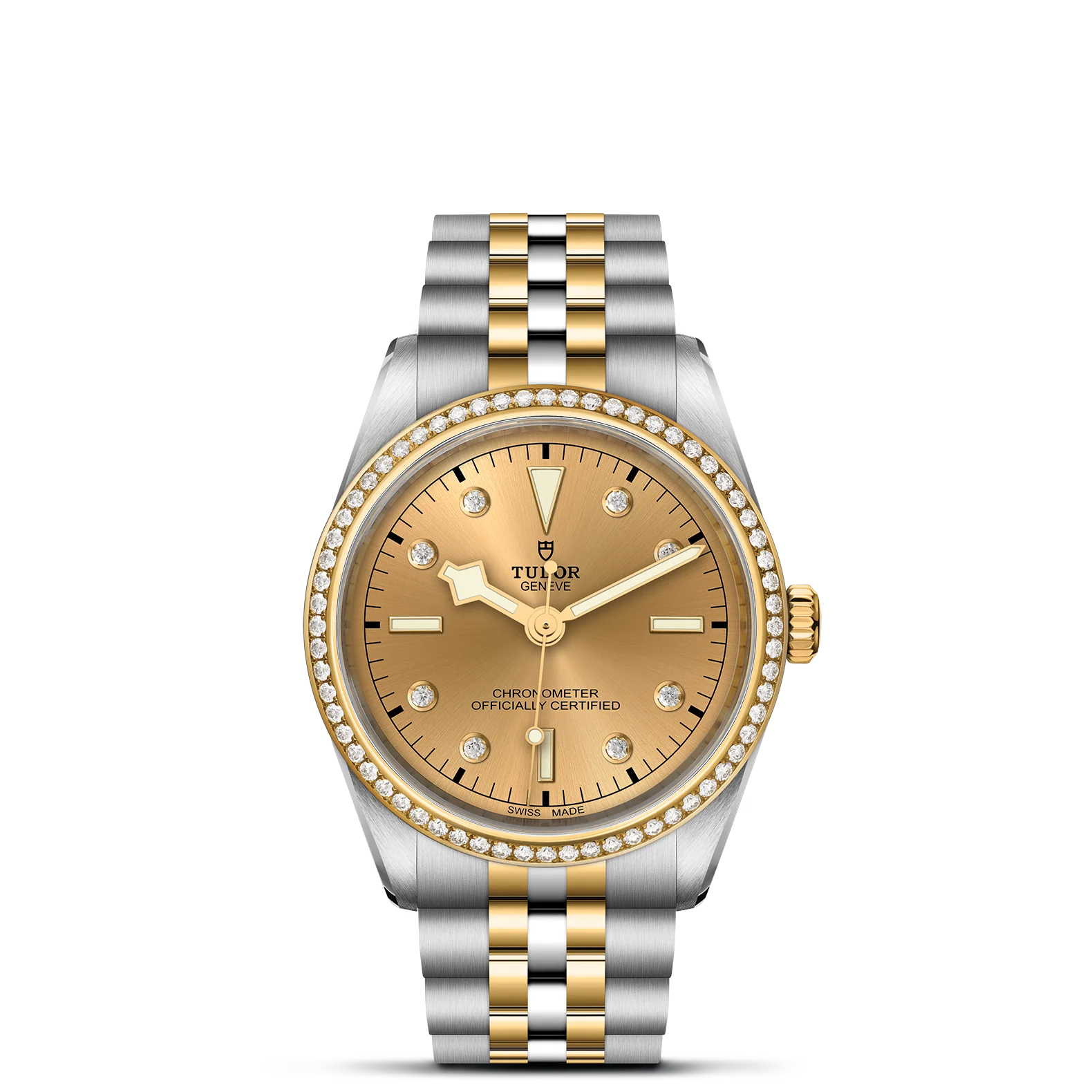 TUDOR Black Bay S&G 36mm Case, Champagne Diamond Dial, Steel and Yellow Gold Strap (M79653-0007)
