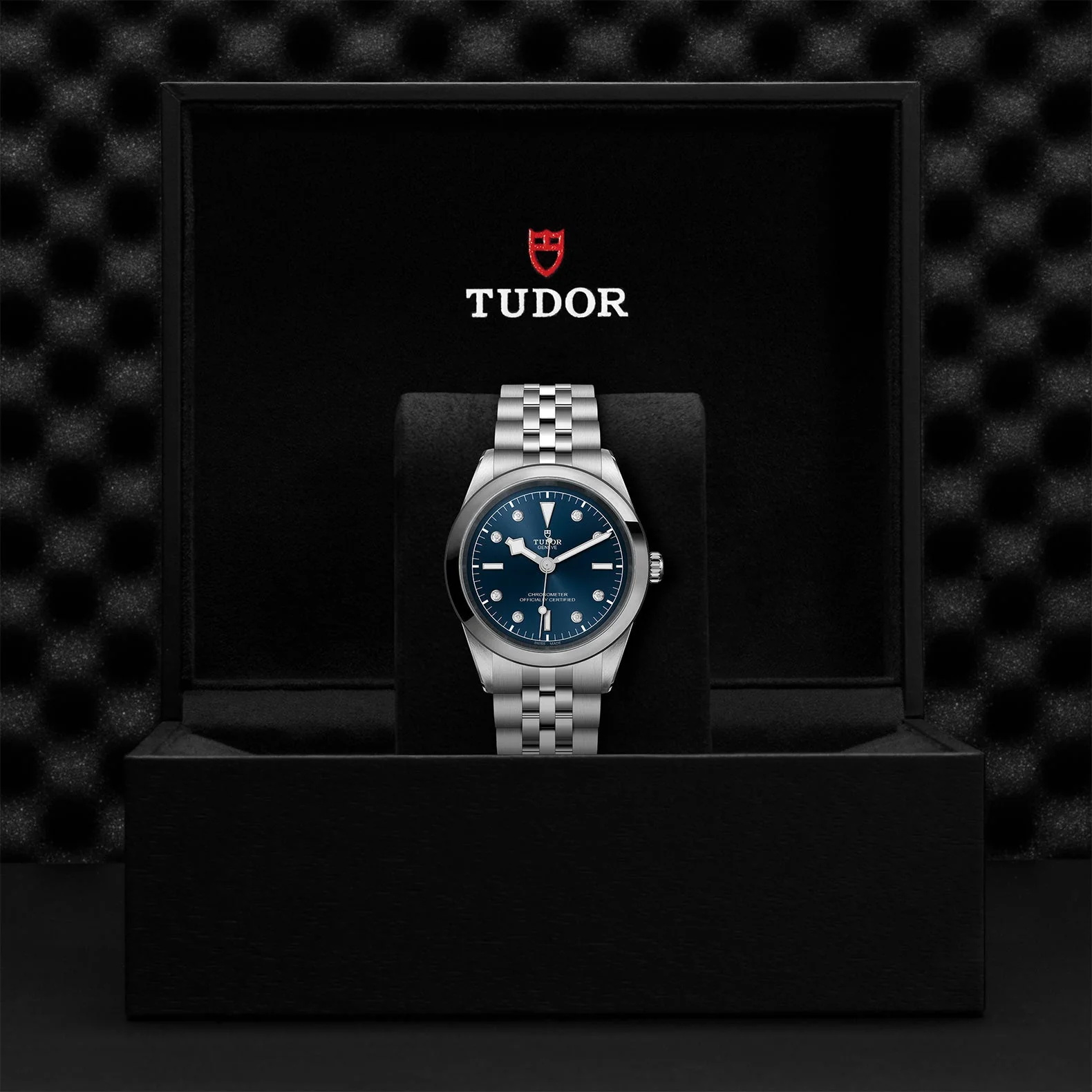 TUDOR Black Bay 41mm Case, Blue Diamond Dial, Steel Strap (M79680-0005) - Image 2