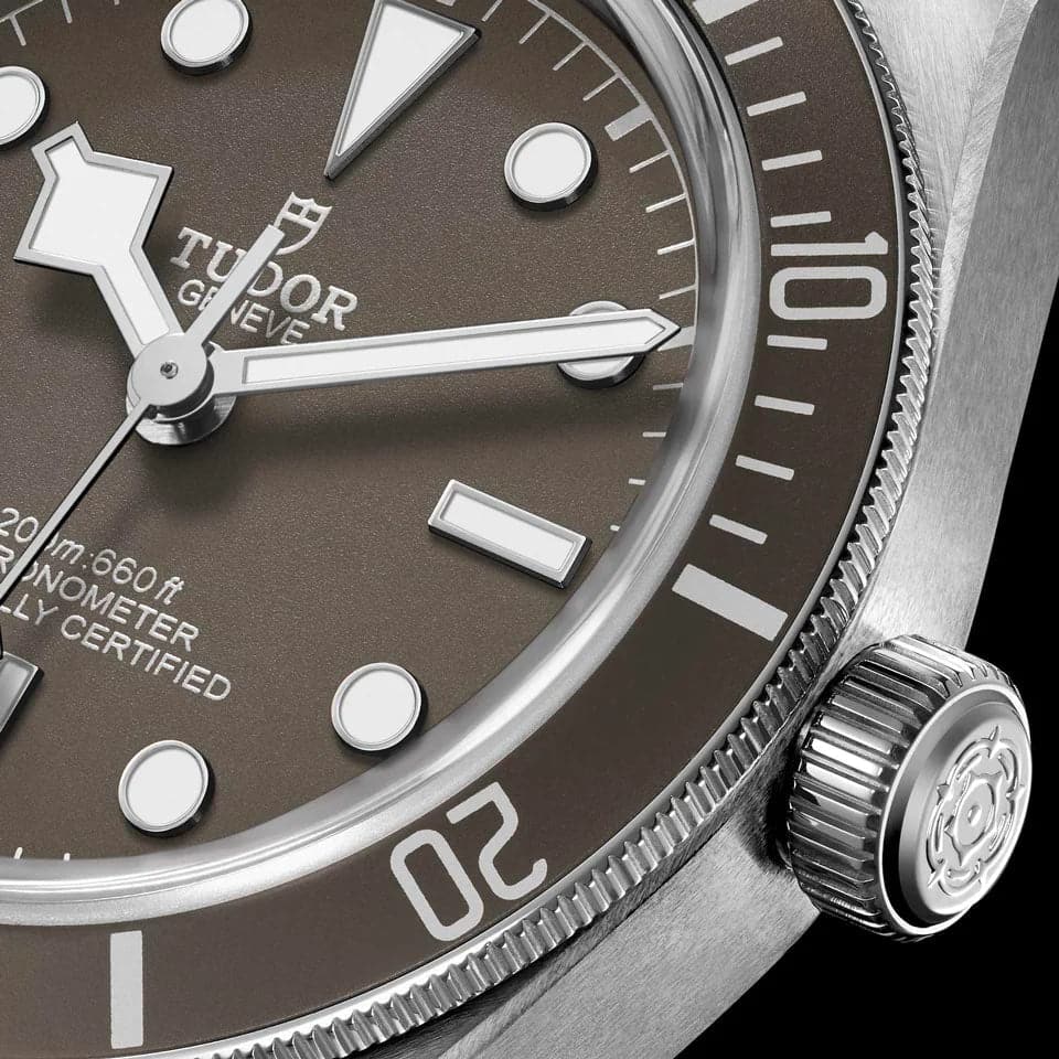 TUDOR Black Bay 58 925 39mm Silver Case, Taupe Dial, Fabric Strap (M79010SG-0002) - Image 3