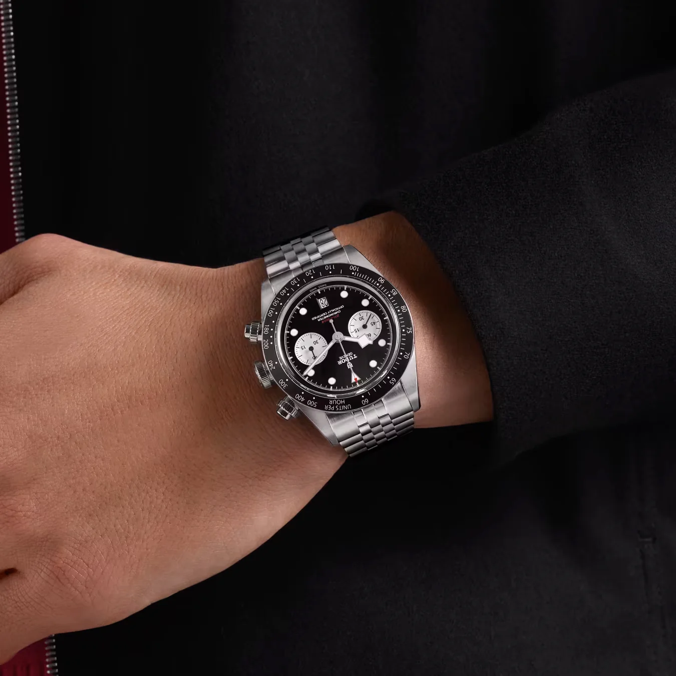 TUDOR Black Bay Chrono, Black Dial, Steel Bracelet (M79360N-0013) - Image 3