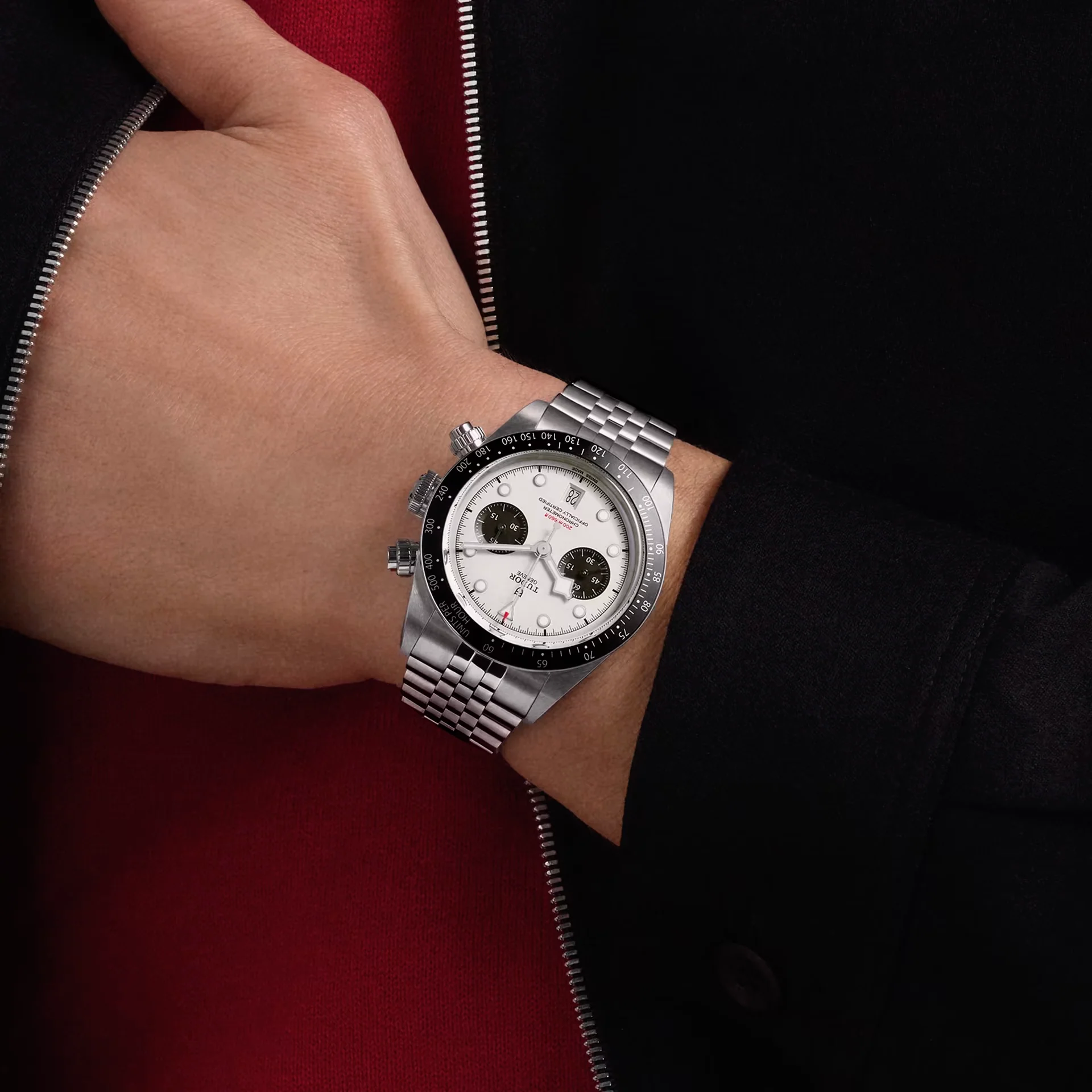 TUDOR Black Bay Chrono, Opaline Dial, Steel Bracelet (M79360N-0014) - Image 3