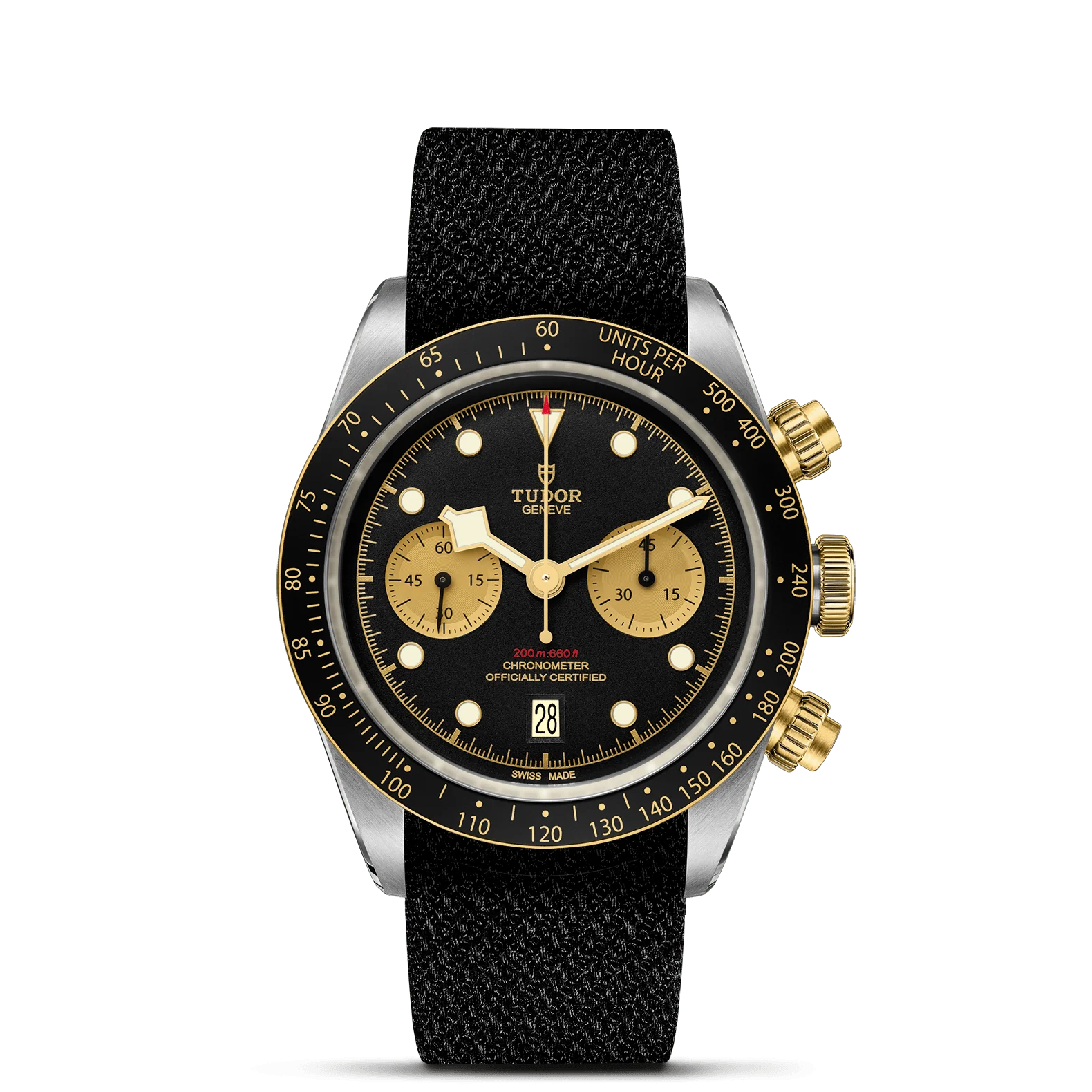 TUDOR Black Bay Chrono S&G 41mm Black Dial, Black Fabric Strap (M79363N-0003)