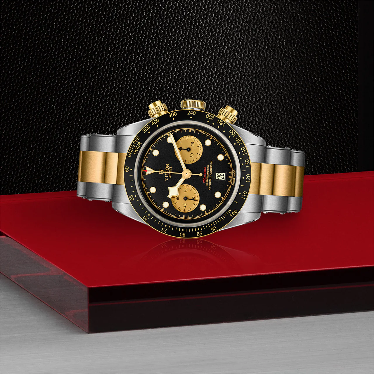 TUDOR Black Bay Chrono S&G 41mm Black Dial, Two Tone Bracelet (M79363N-0001) - Image 2