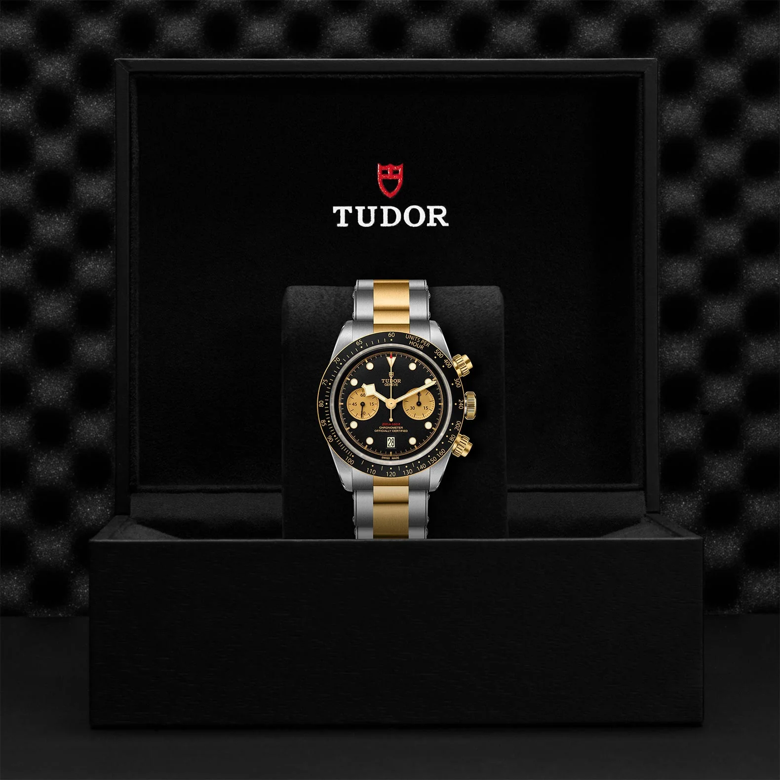 TUDOR Black Bay Chrono S&G 41mm Black Dial, Two Tone Bracelet (M79363N-0001) - Image 3