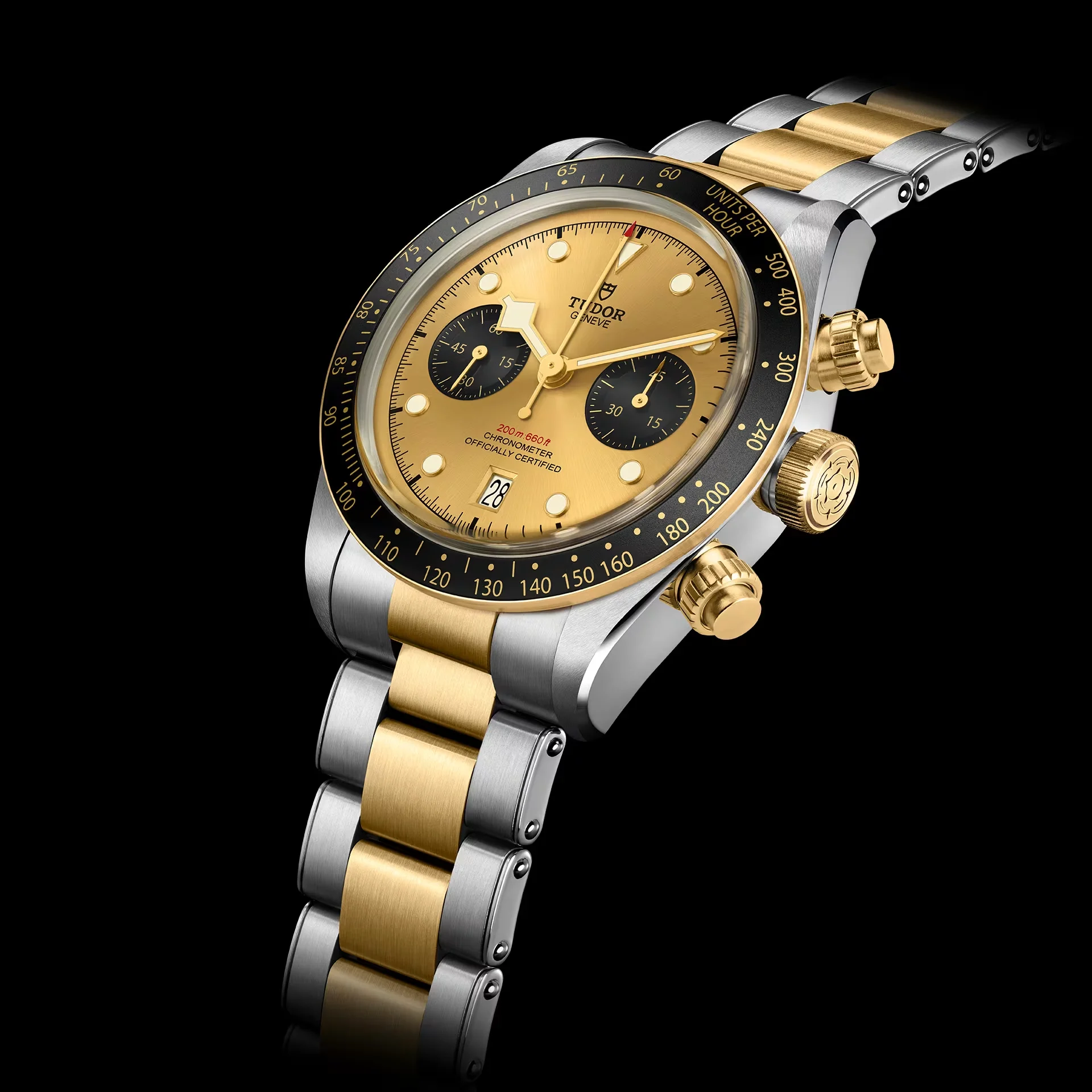 TUDOR Black Bay Chrono S&G 41mm Case, Champagne Dial (M79363N-0007) - Image 4