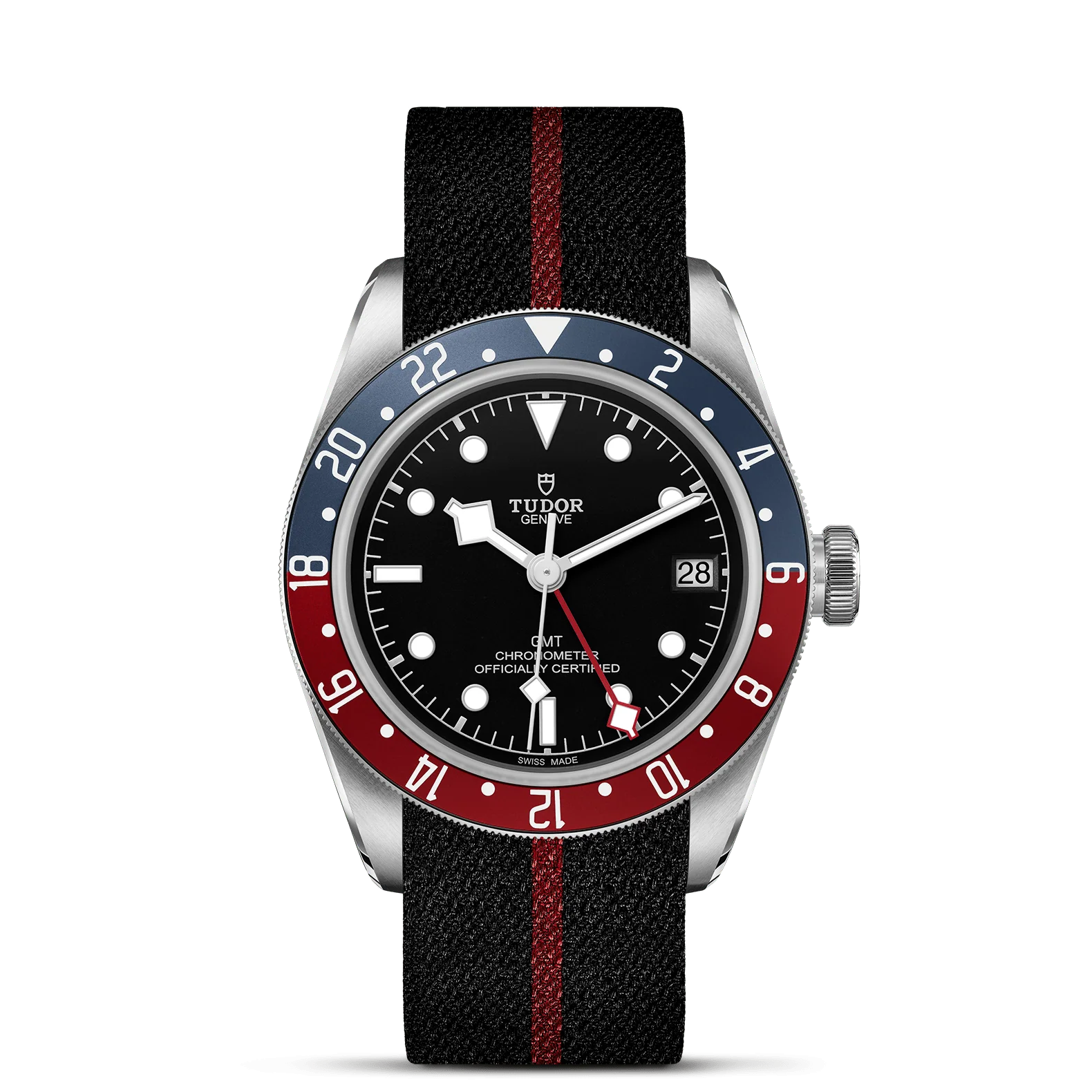 TUDOR Black Bay GMT 41mm Black Dial, Fabric Strap (M79830RB-0003)