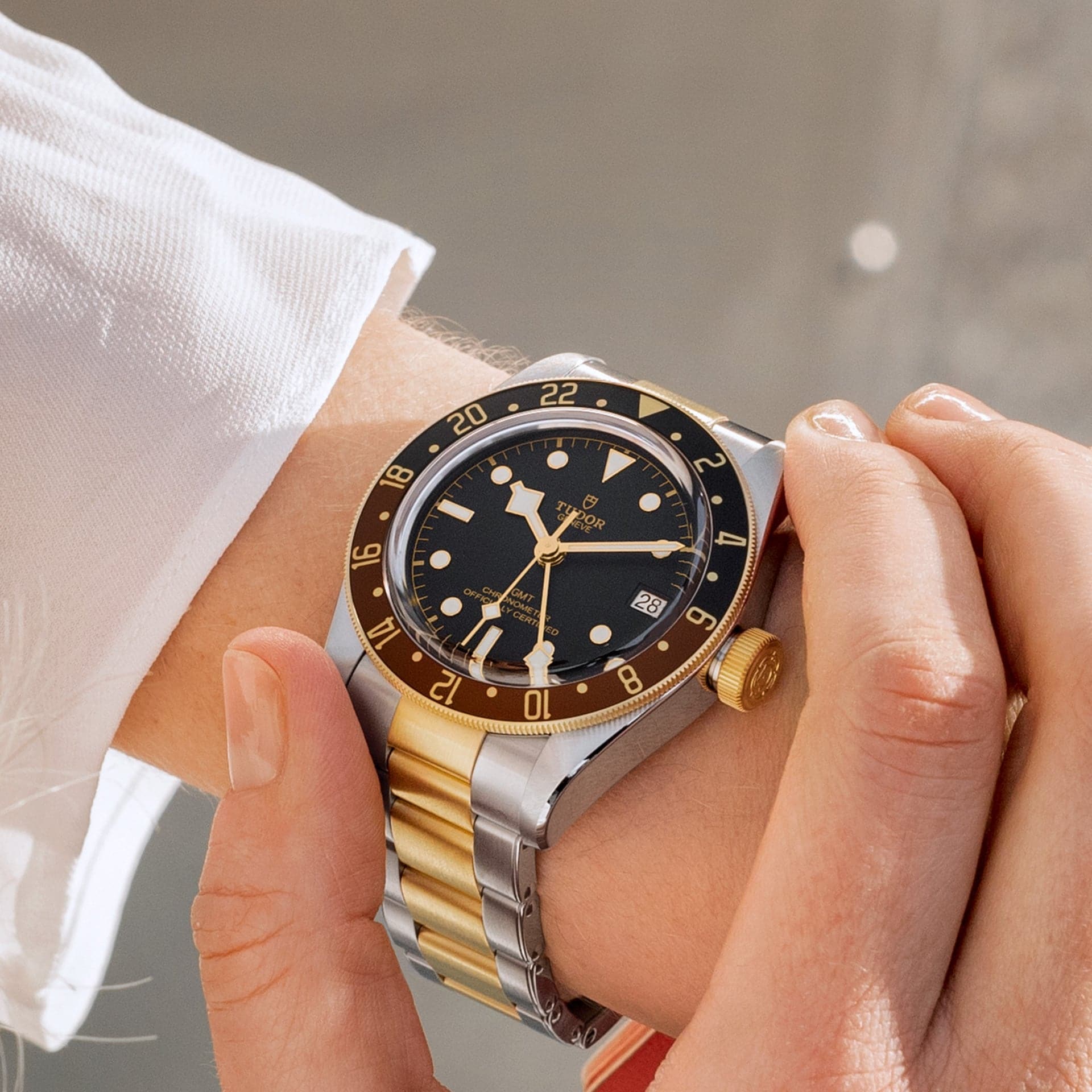 TUDOR Black Bay GMT S&G 41mm Case, Black Dial, Steel and Yellow Gold Bracelet (M79833MN-0001) - Image 3