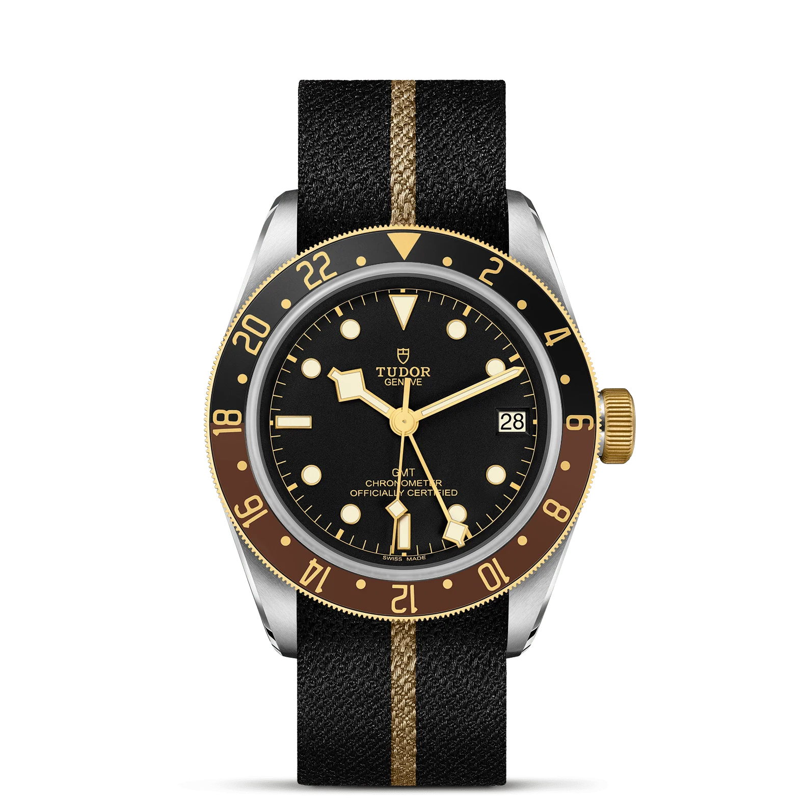 TUDOR Black Bay GMT S&G 41mm Black Dial, Fabric Strap (M79833MN-0004)