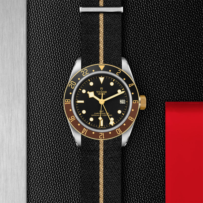 TUDOR Black Bay GMT S&G 41mm Black Dial, Fabric Strap (M79833MN-0004) - Image 3