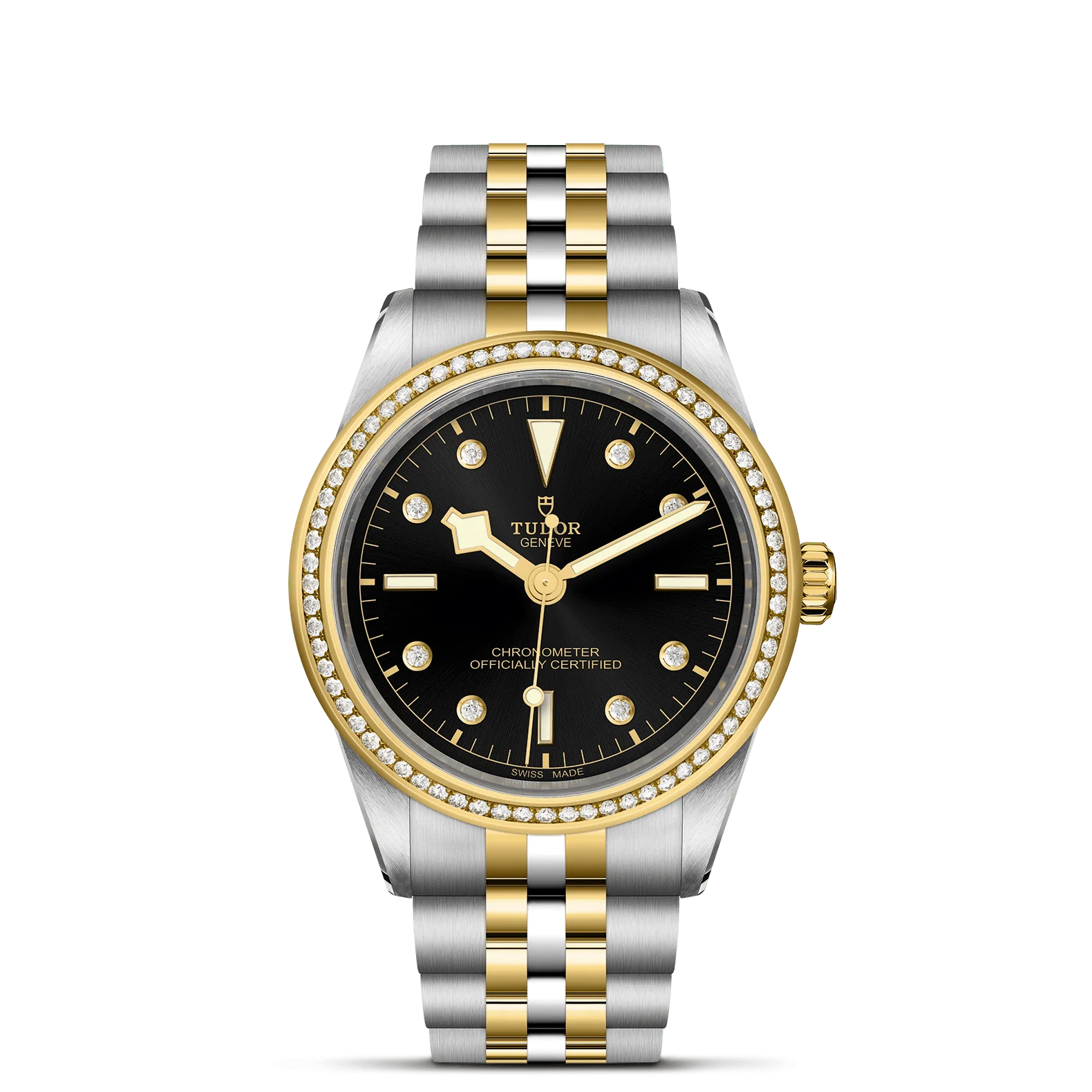 TUDOR Black Bay One 39 S&G Black Diamond Dial, Two Tone Bracelet (M79673-0005)