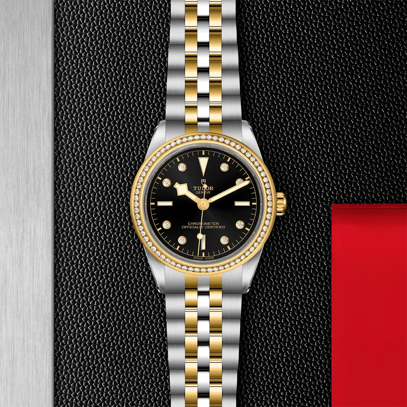 TUDOR Black Bay One 39 S&G Black Diamond Dial, Two Tone Bracelet (M79673-0005) - Image 2