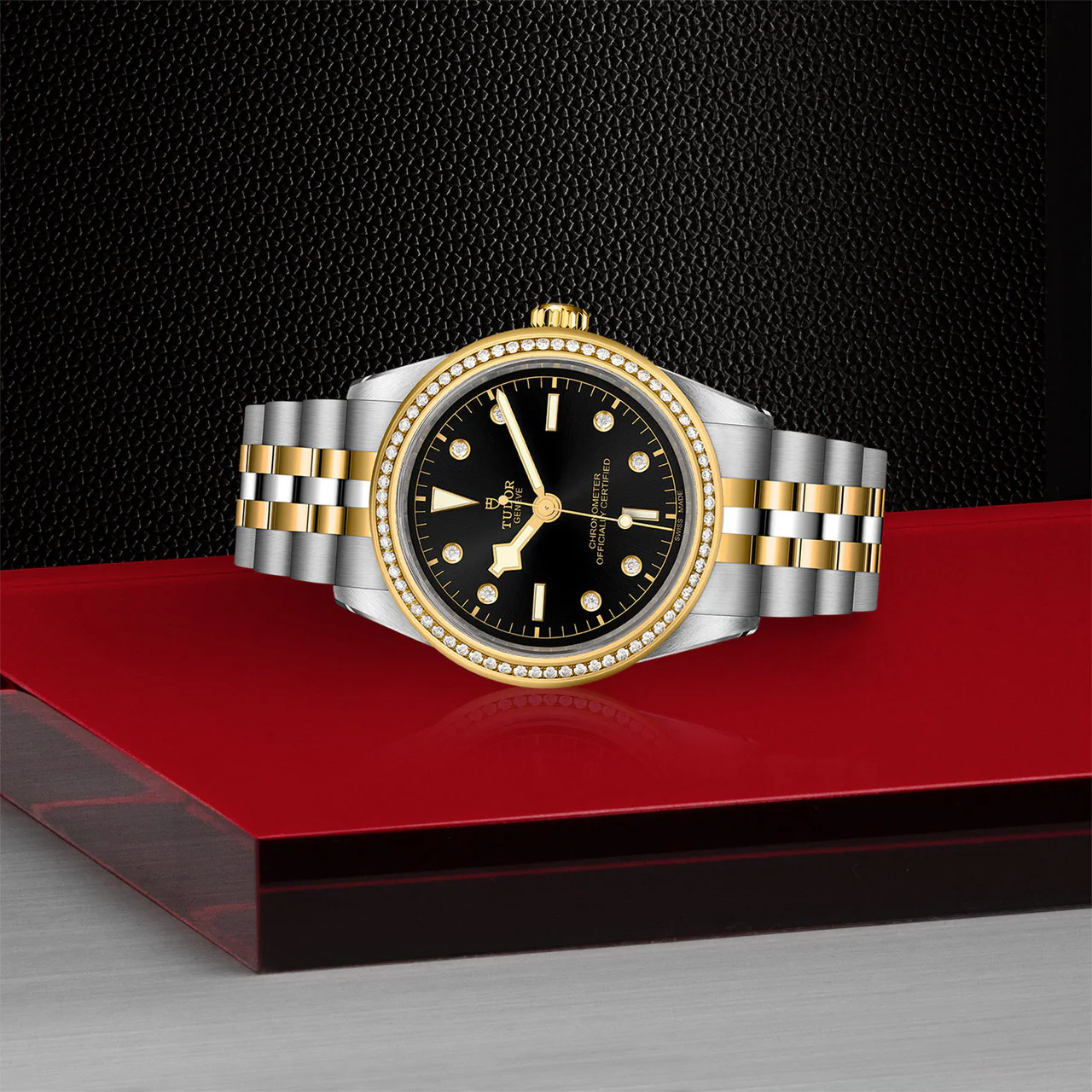 TUDOR Black Bay One 39 S&G Black Diamond Dial, Two Tone Bracelet (M79673-0005) - Image 3