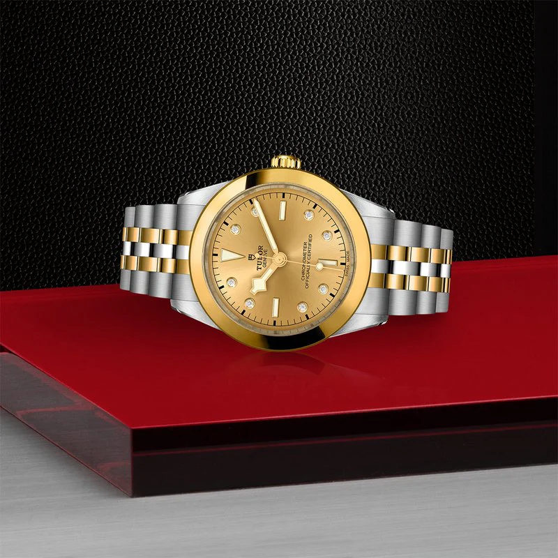 TUDOR Black Bay One 39 S&G Champagne Diamond Dial, Two Tone Bracelet (M79663-0008) - Image 3