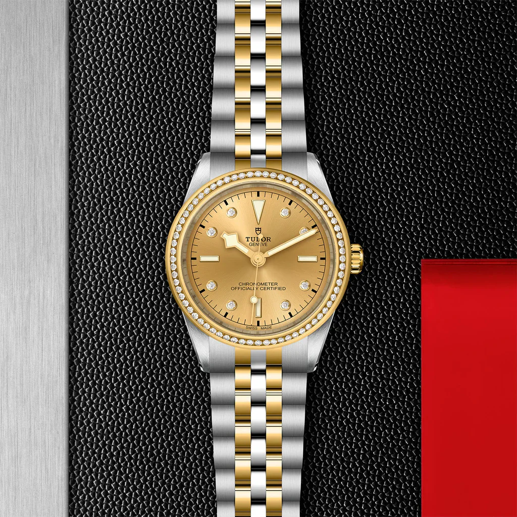 TUDOR Black Bay One 39 S&G Champagne Diamond Dial, Two Tone Bracelet (M79673-0007) - Image 2