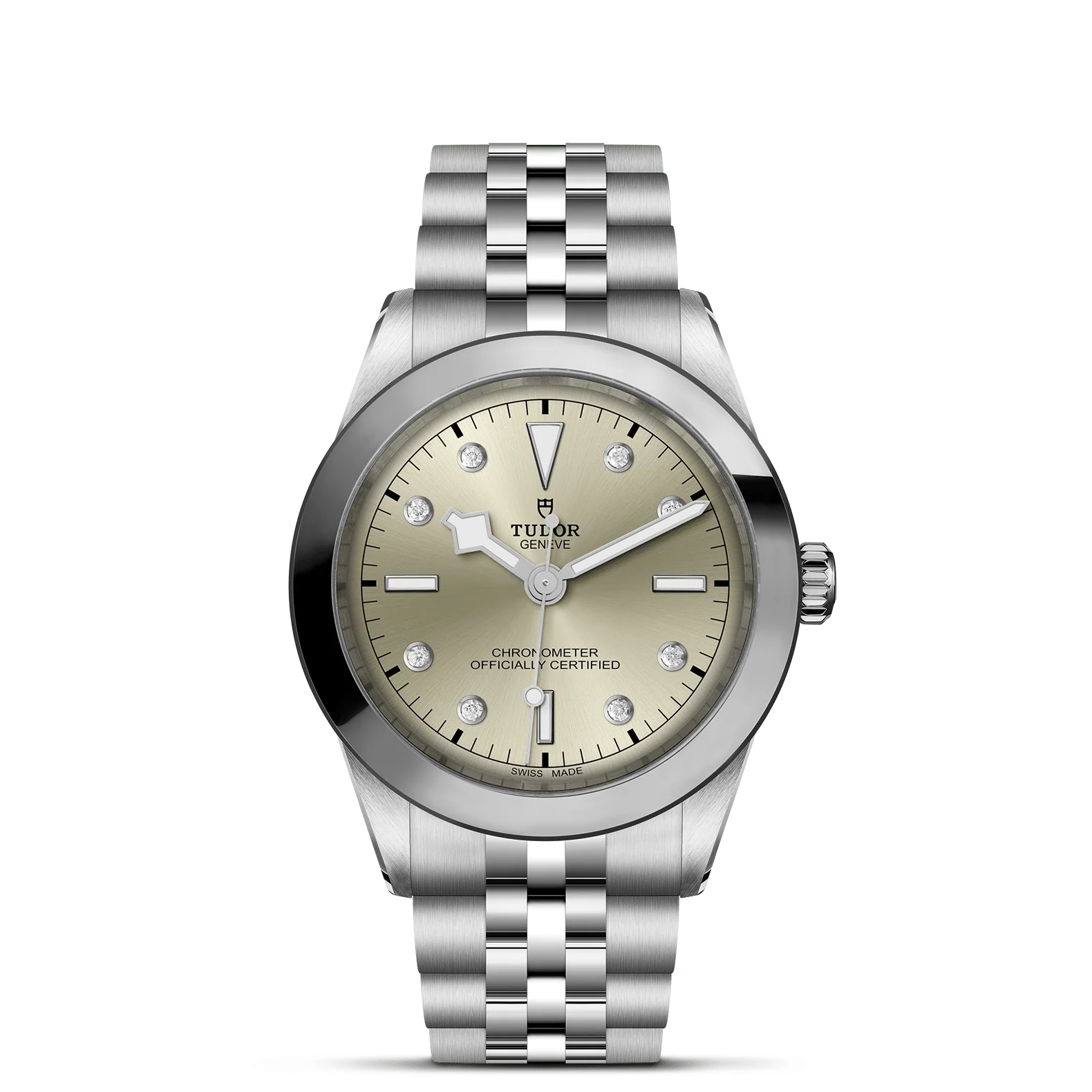 TUDOR Black Bay One 39mm Light Champagne Diamond Dial, Stainless Steel Bracelet (M79660-0006)
