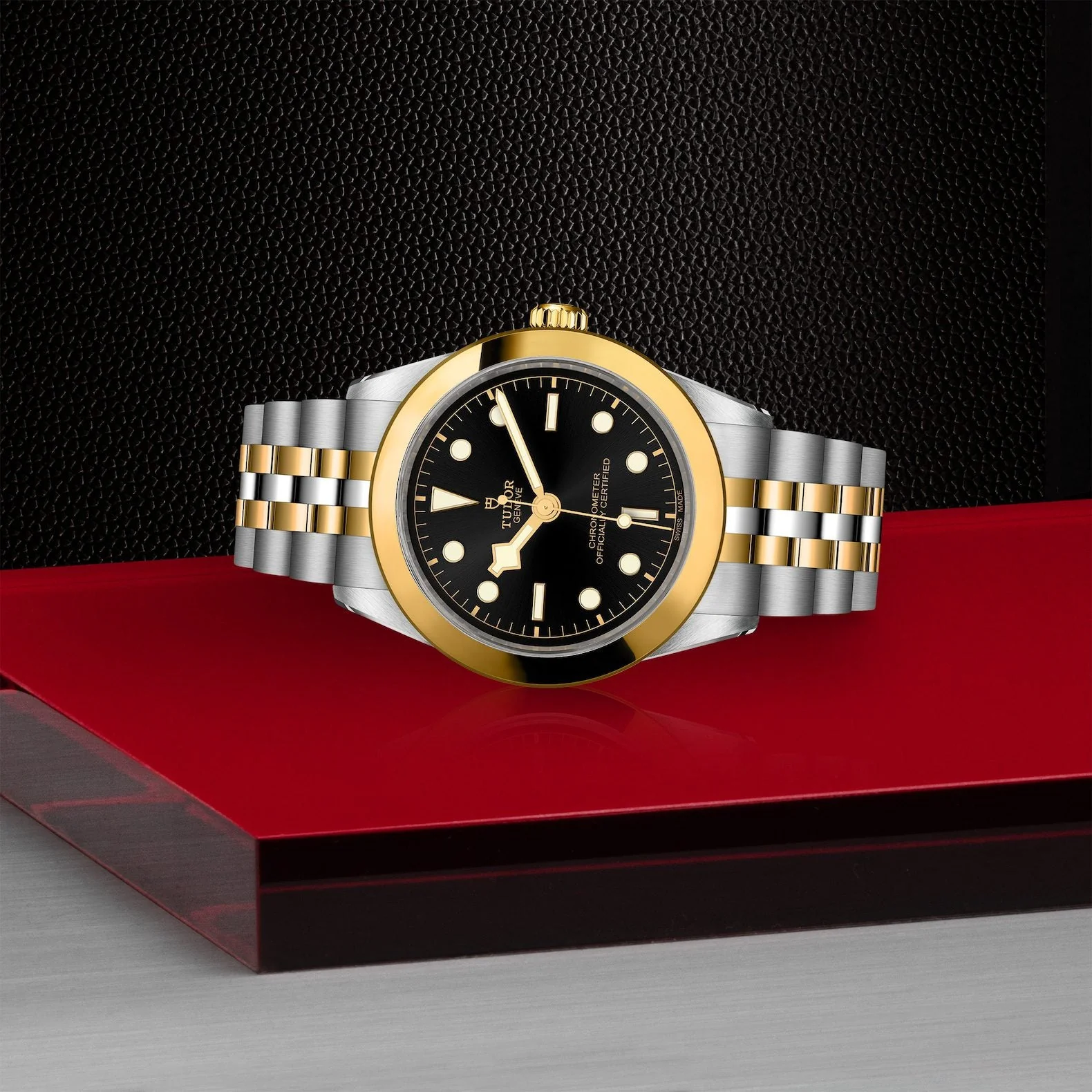 TUDOR Black Bay One 39mm S&G Black Dial, Two Tone Bracelet (M79663-0001) - Image 3