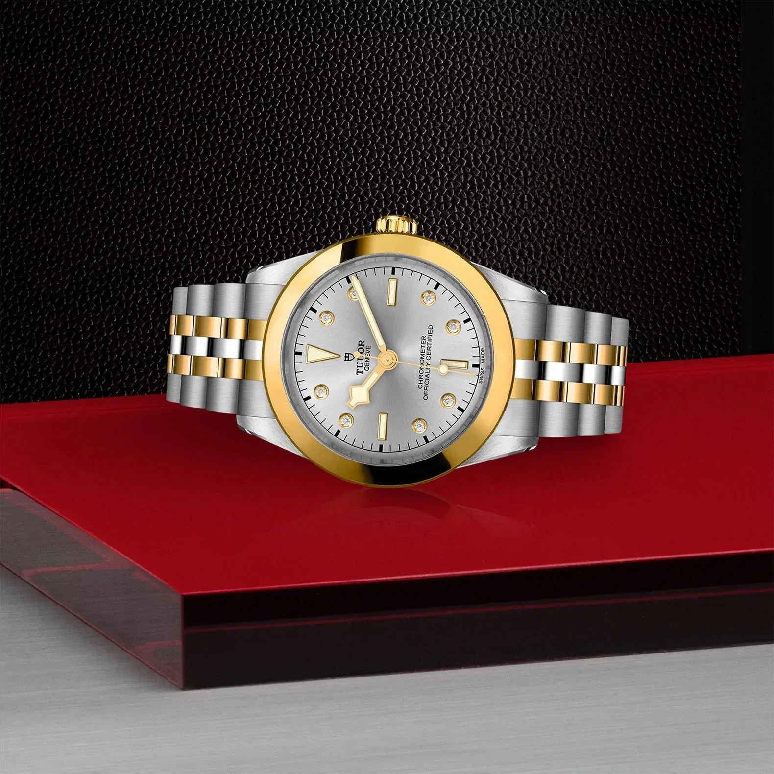 TUDOR Black Bay One 39mm S&G Silver Diamond Dial, Two Tone Bracelet (M79663-0007) - Image 2