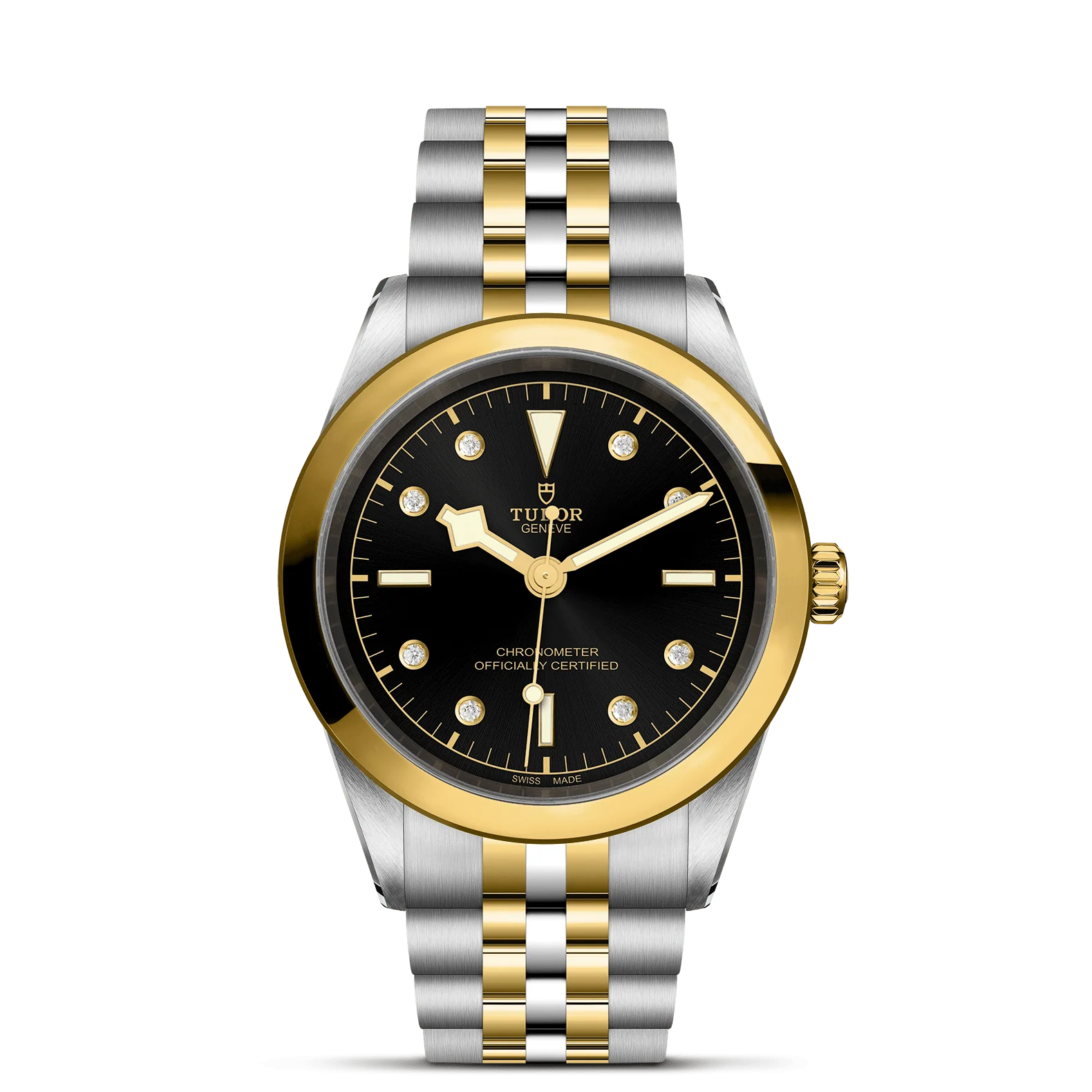 TUDOR Black Bay One 41 S&G Black Diamond Dial, Two Tone Bracelet (M79683-0006)