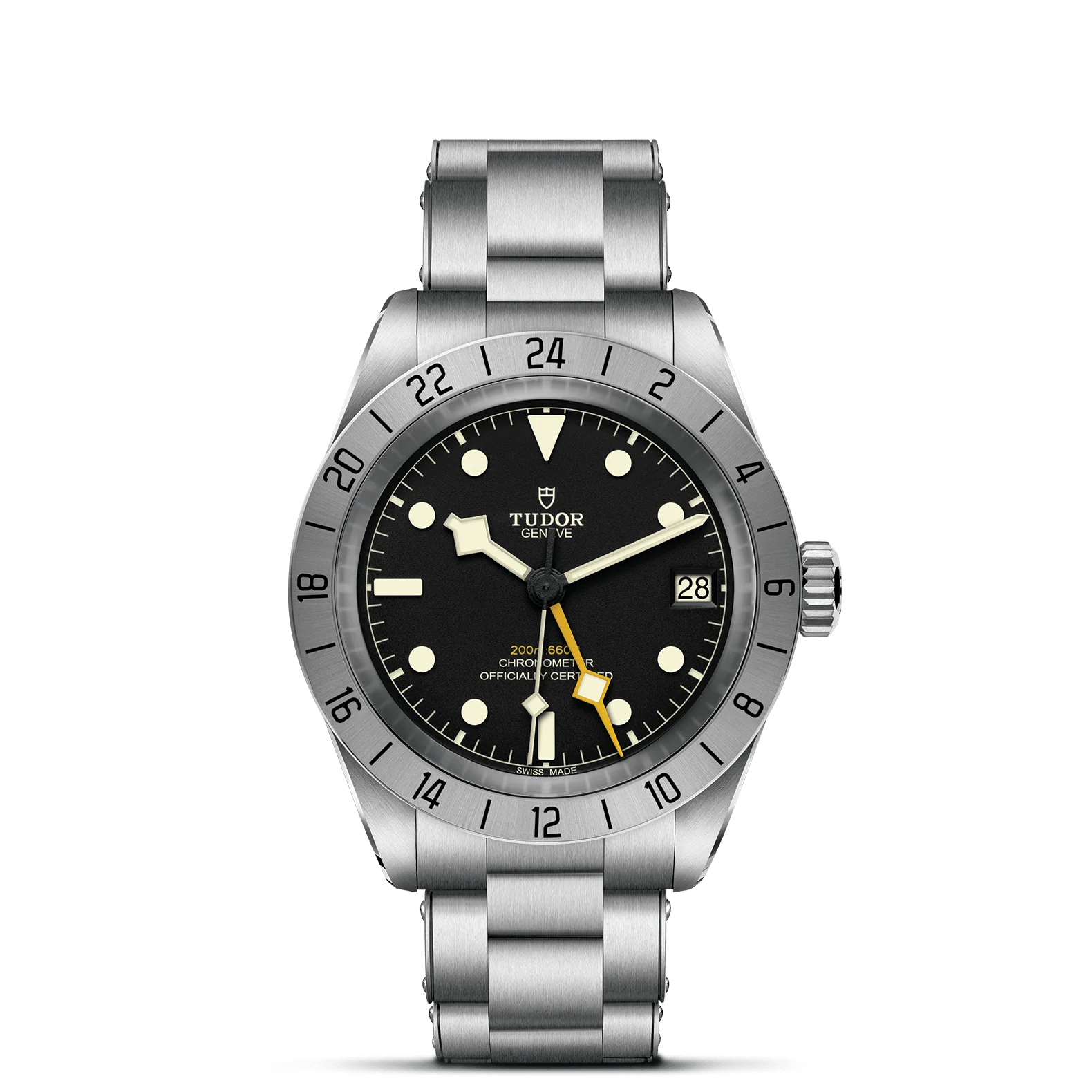 TUDOR Black Bay Pro 39mm Case, Black Dial, Steel Bracelet (M79470-0001)