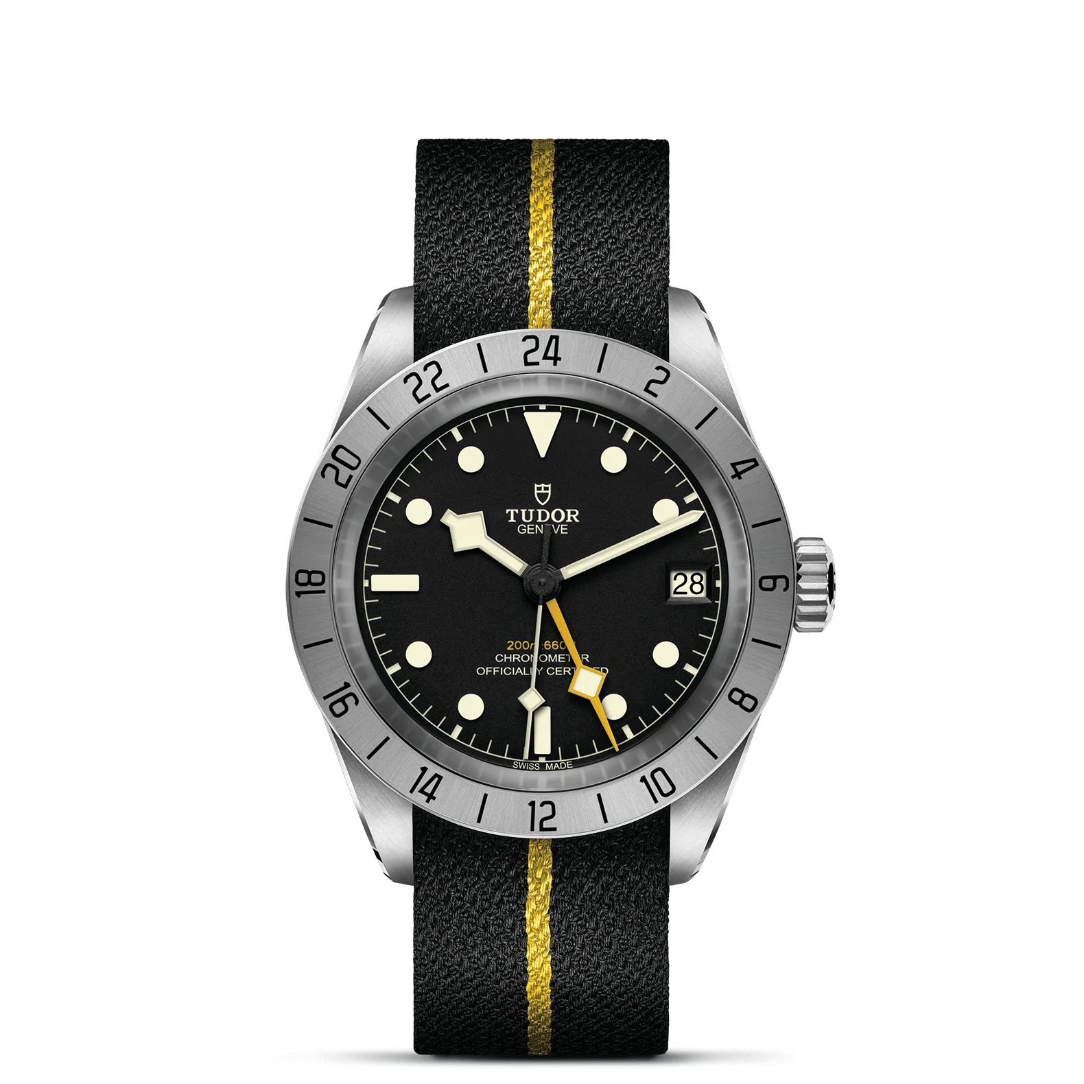 TUDOR Black Bay Pro 39mm Case, Black Dial, Fabric Strap Bracelet (M79470-0002)