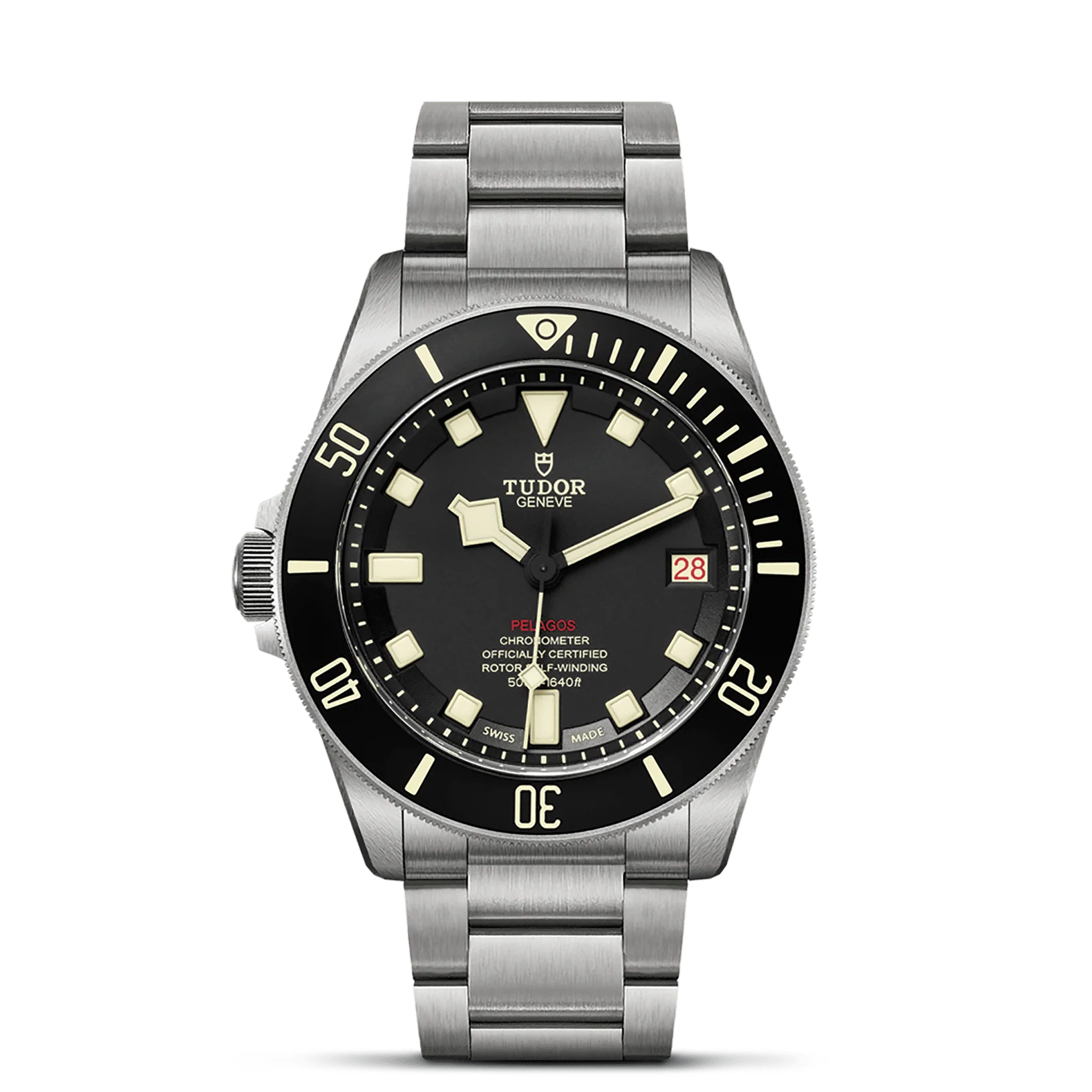 TUDOR Pelagos 42mm Case, Black Dial, Titanium Bracelet (M25610TNL-0001)